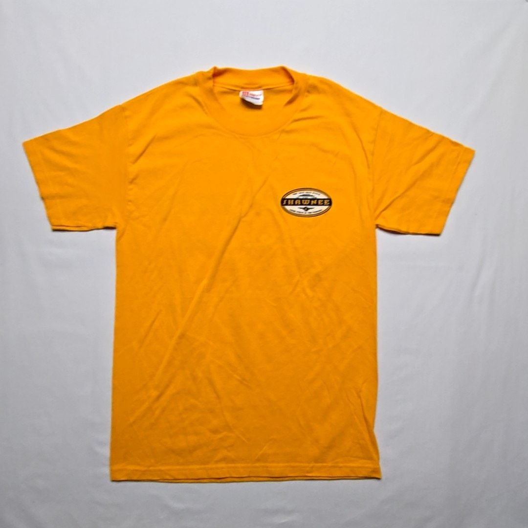 Hanes Vintage Shawnee Ski Ride Tube Shirt Graphic Yellow Small Tee Size US S / EU 44-46 / 1 - 4 Thumbnail