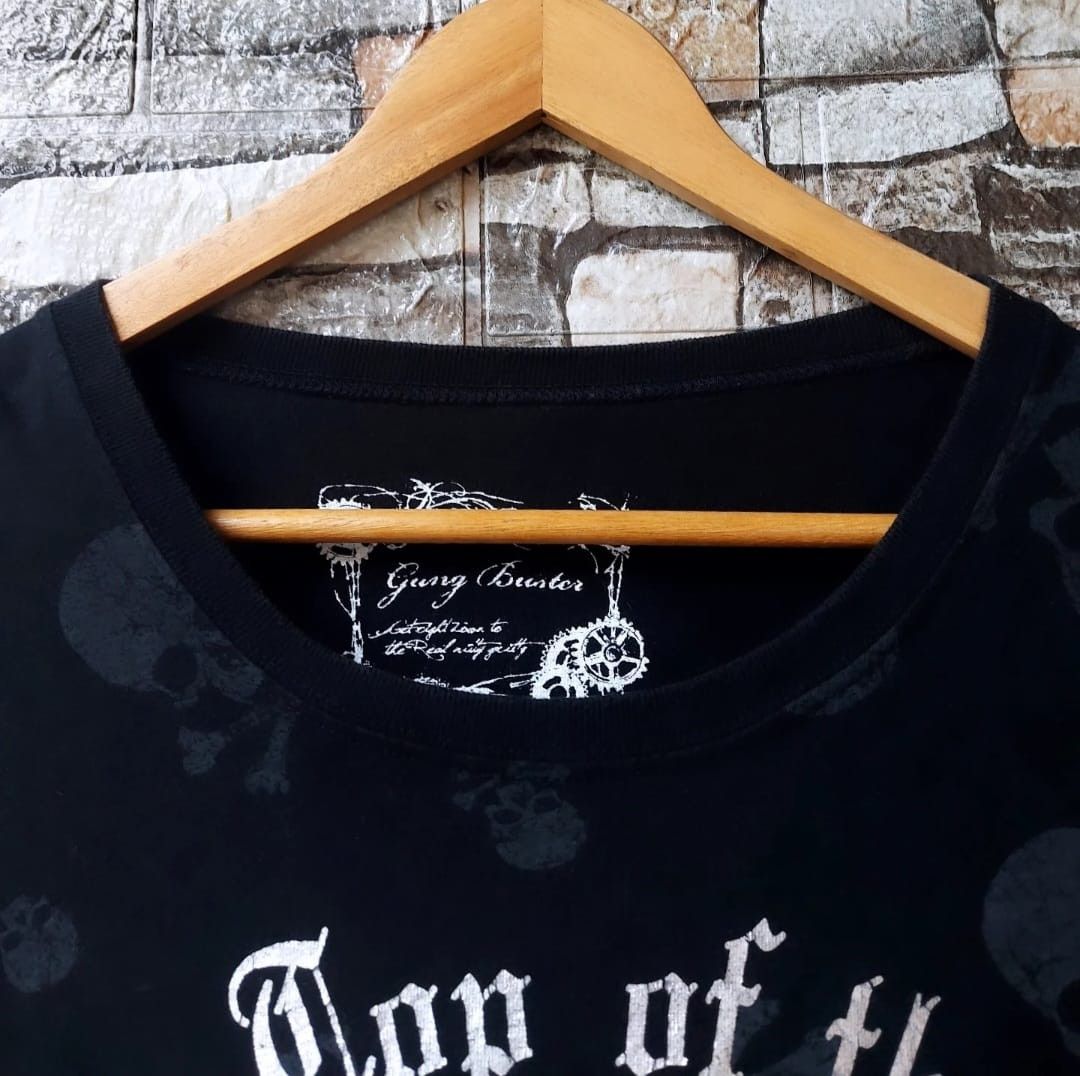 Japanese Brand Japanese Brand Gang Buster Skull Allover Print Long Sleeve Size US L / EU 52-54 / 3 - 4 Thumbnail