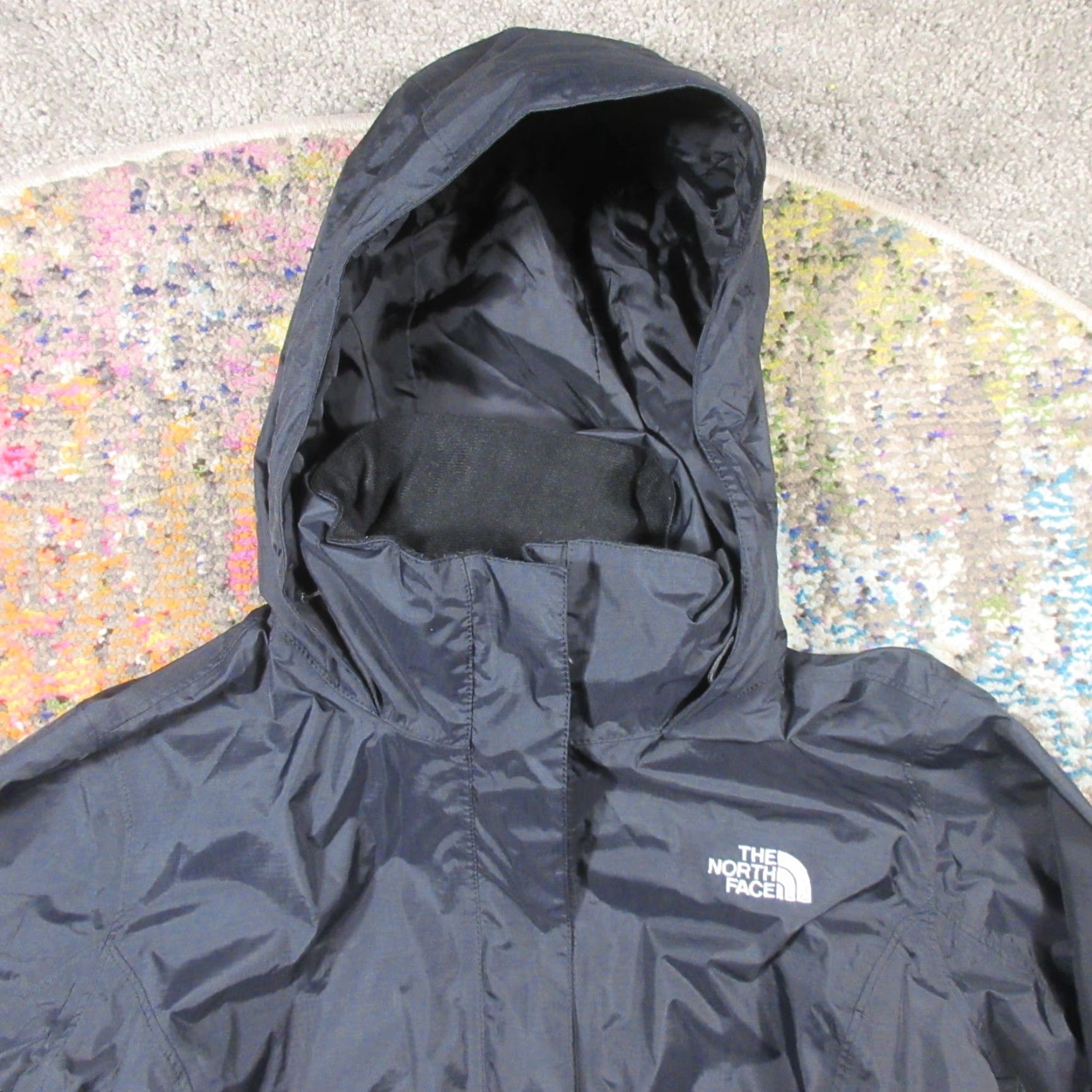 The North Face The North Face Dryvent Jacket Women L Black Lined Stow Hood Lightweight EUC Size L / US 10 / IT 46 - 7 Thumbnail