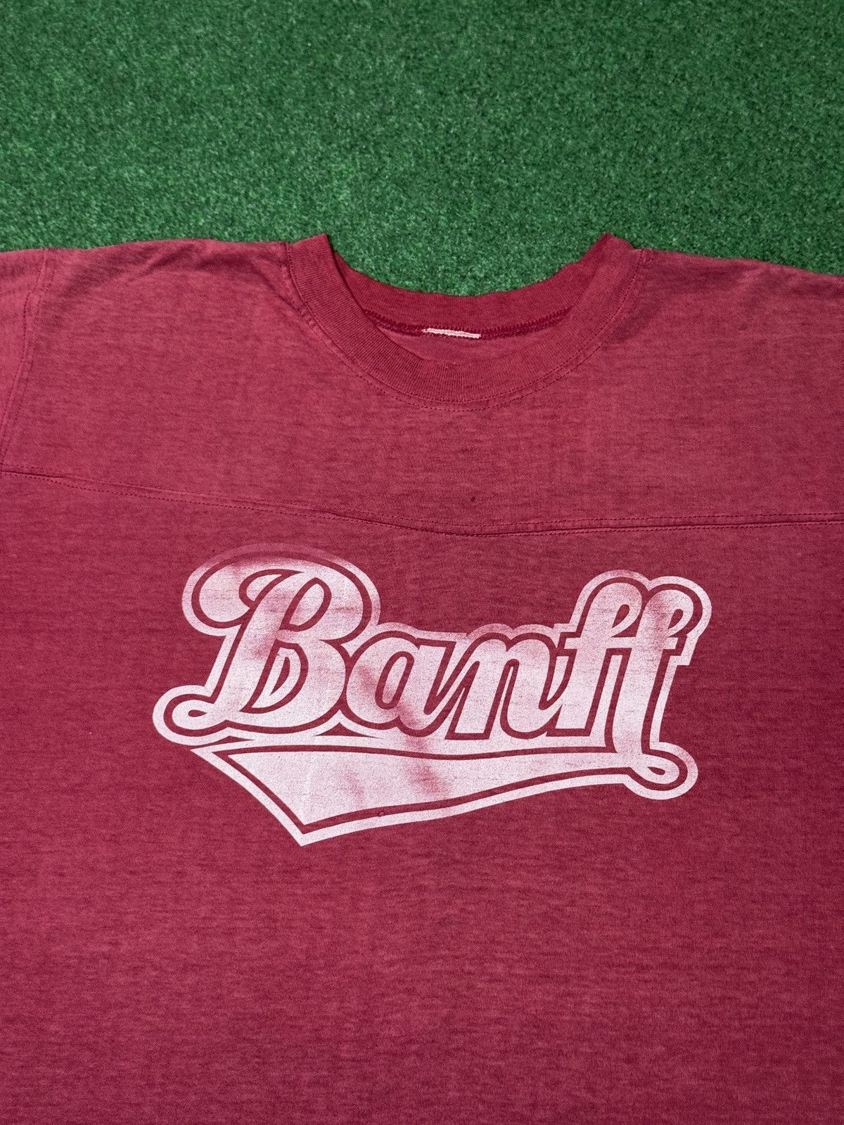 Vintage 80s Banff Boxy Football Jersey Style Retro #84 Red T Shirt Size US L / EU 52-54 / 3 - 2 Thumbnail
