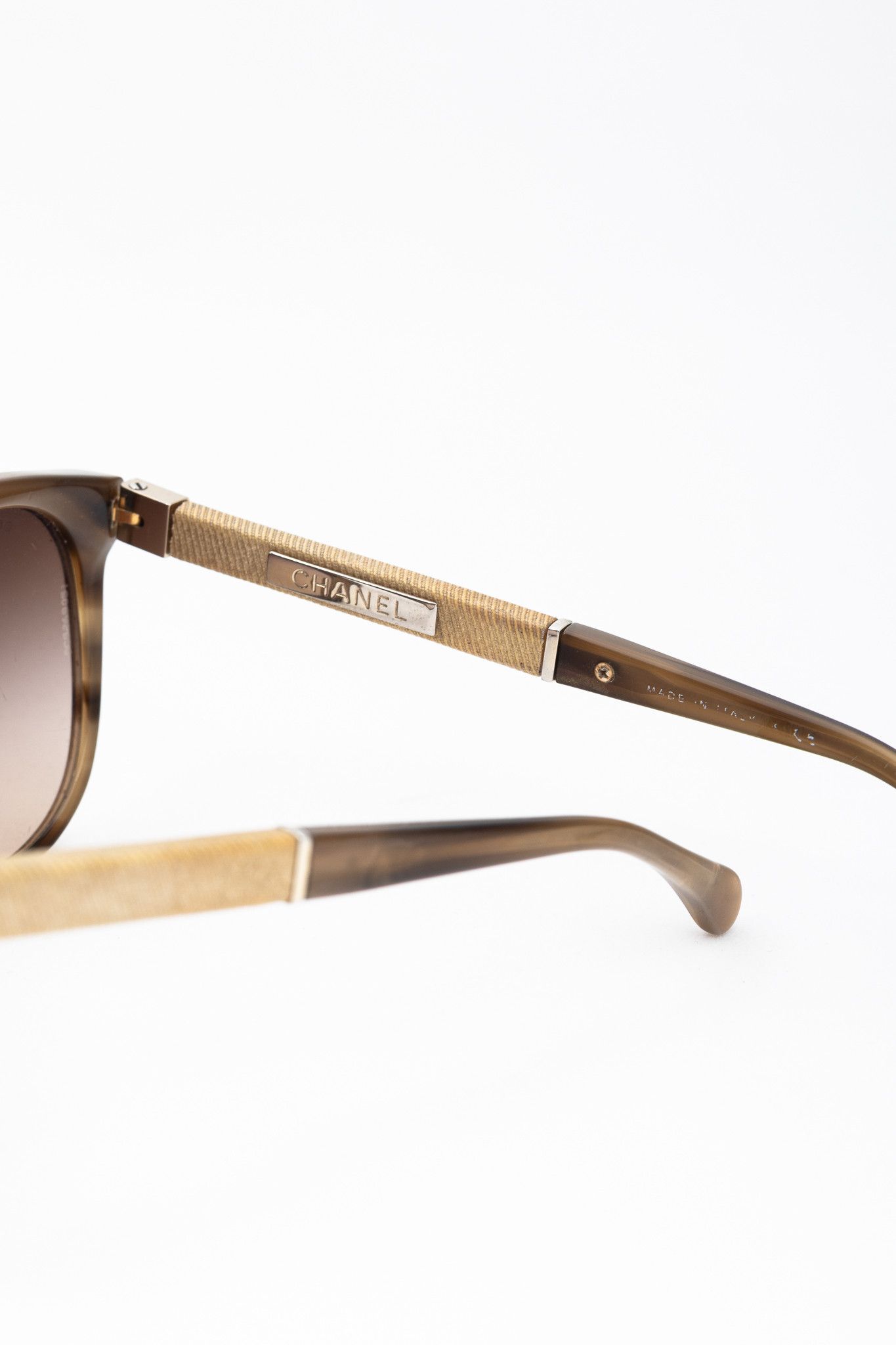Chanel Chanel 5185 Tortoiseshell Grosgrain-Temple Sunglasses Size ONE SIZE - 8 Thumbnail