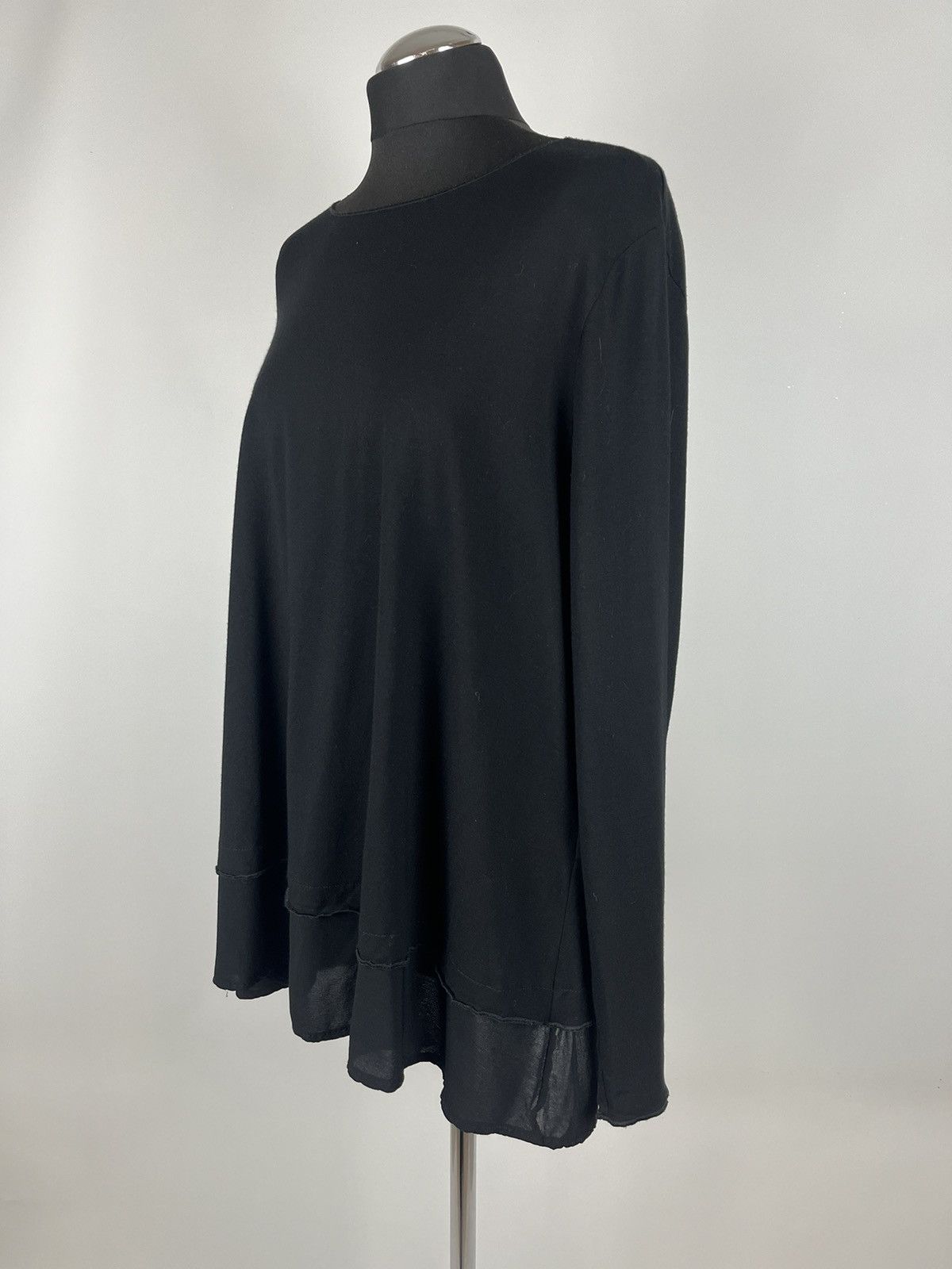 OSKA OSKA Black Long Sleeve Oversize Blouse Size 5 (0323) Size L / US 10 / IT 46 - 2 Thumbnail