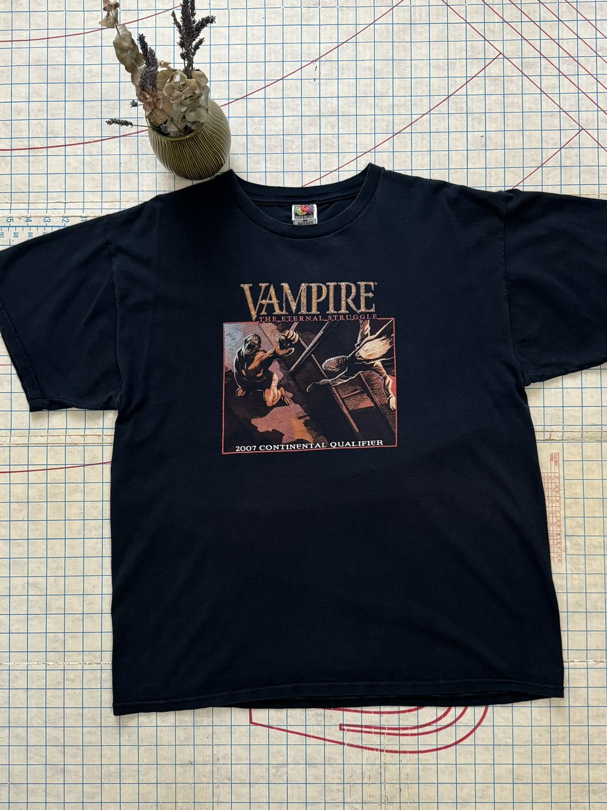 Vintage Vintage Vampire The Eternal Struggle 2007 Finals Graphic Tee Size US XL / EU 56 / 4 - 1 Thumbnail