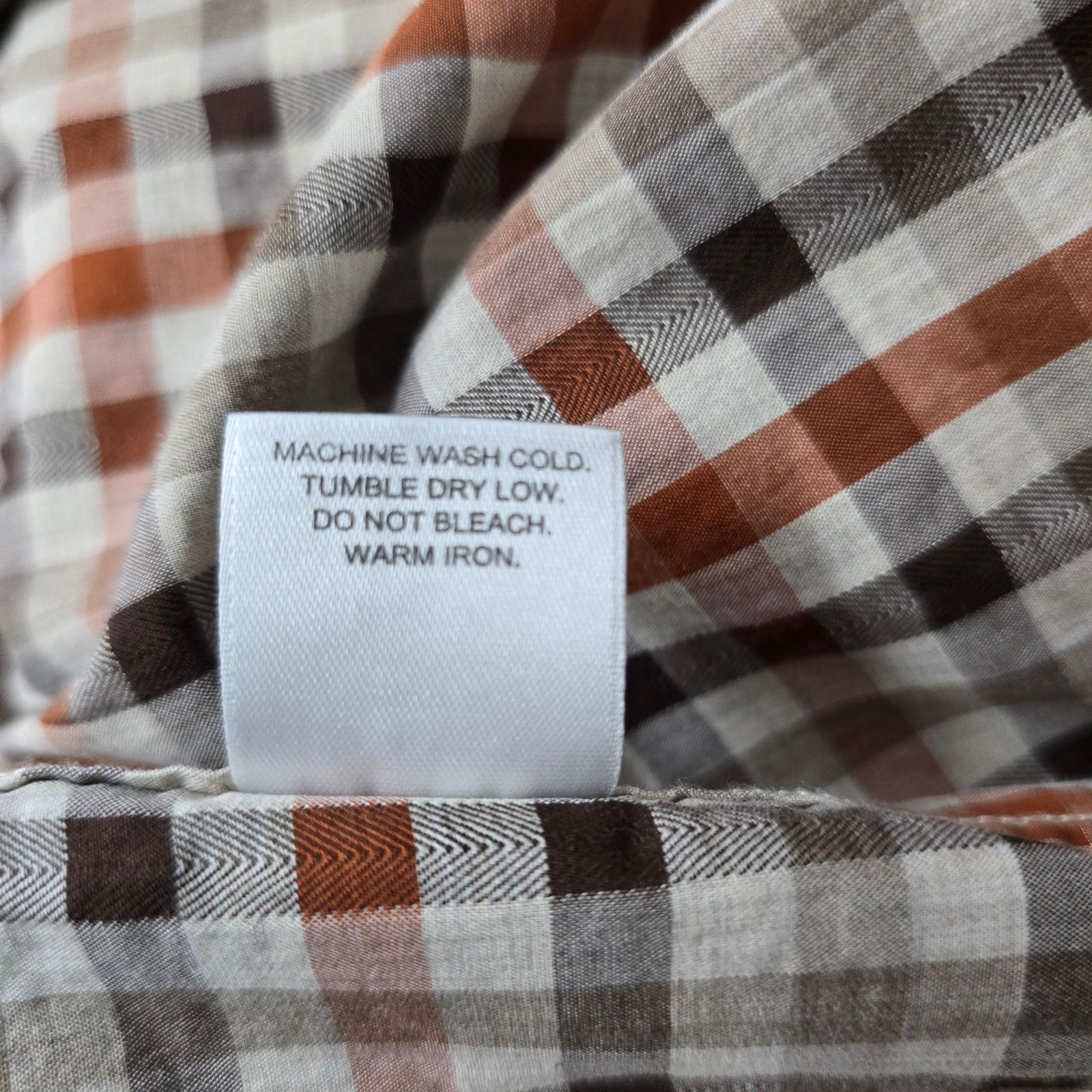 Johnston & Murphy Johnston & Murphy Shirt 2XL Brown Checked Button down L/S Size US XXL / EU 58 / 5 - 12 Thumbnail