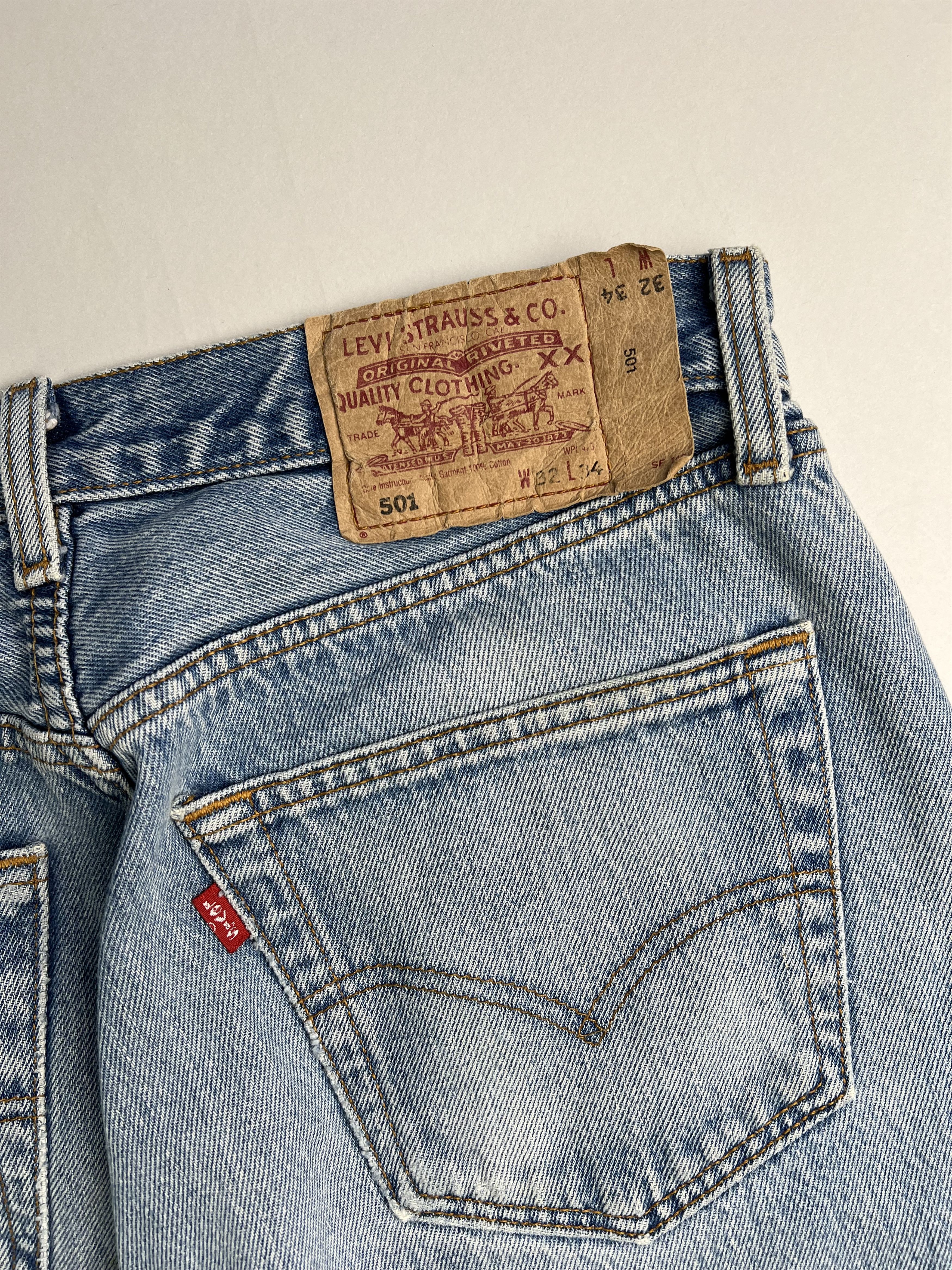 Levi's Levis 501 Jeans Shorts Light Blue W32 Size US 32 / EU 48 - 7 Thumbnail