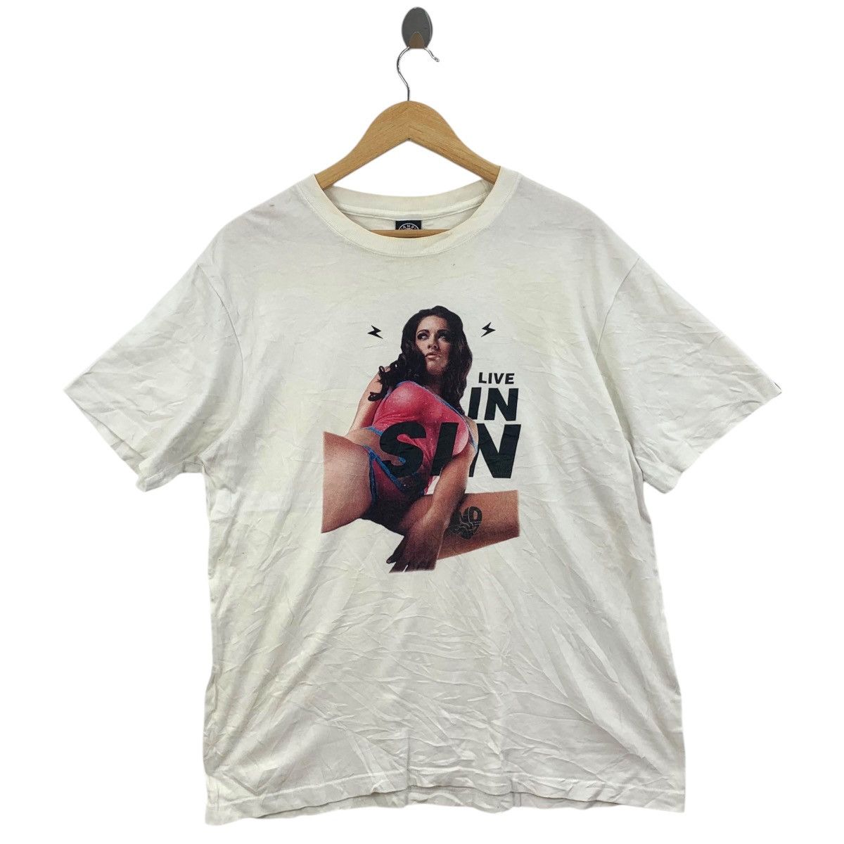 ANDSUNS AND SUNS JAPAN Live In Sin Luxury Streetwear Tee Shirt Size US L / EU 52-54 / 3 - 1 Thumbnail