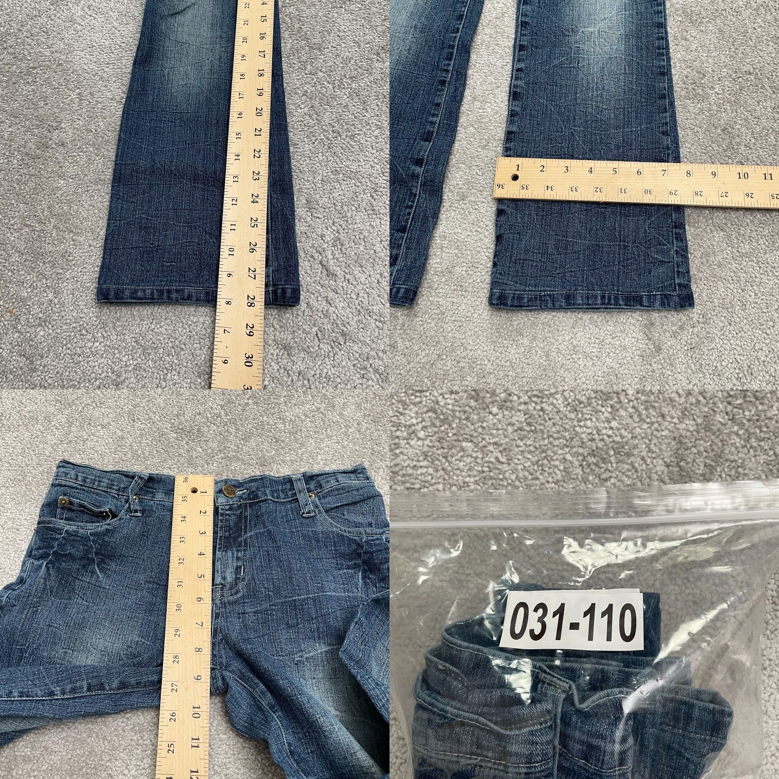 Vintage Okie Dokie Jeans Womens Bootcut Denim 28 Blue 100% Cotton Mid Rise 29x28 Casual Size 28" / US 6 / IT 42 - 8 Thumbnail