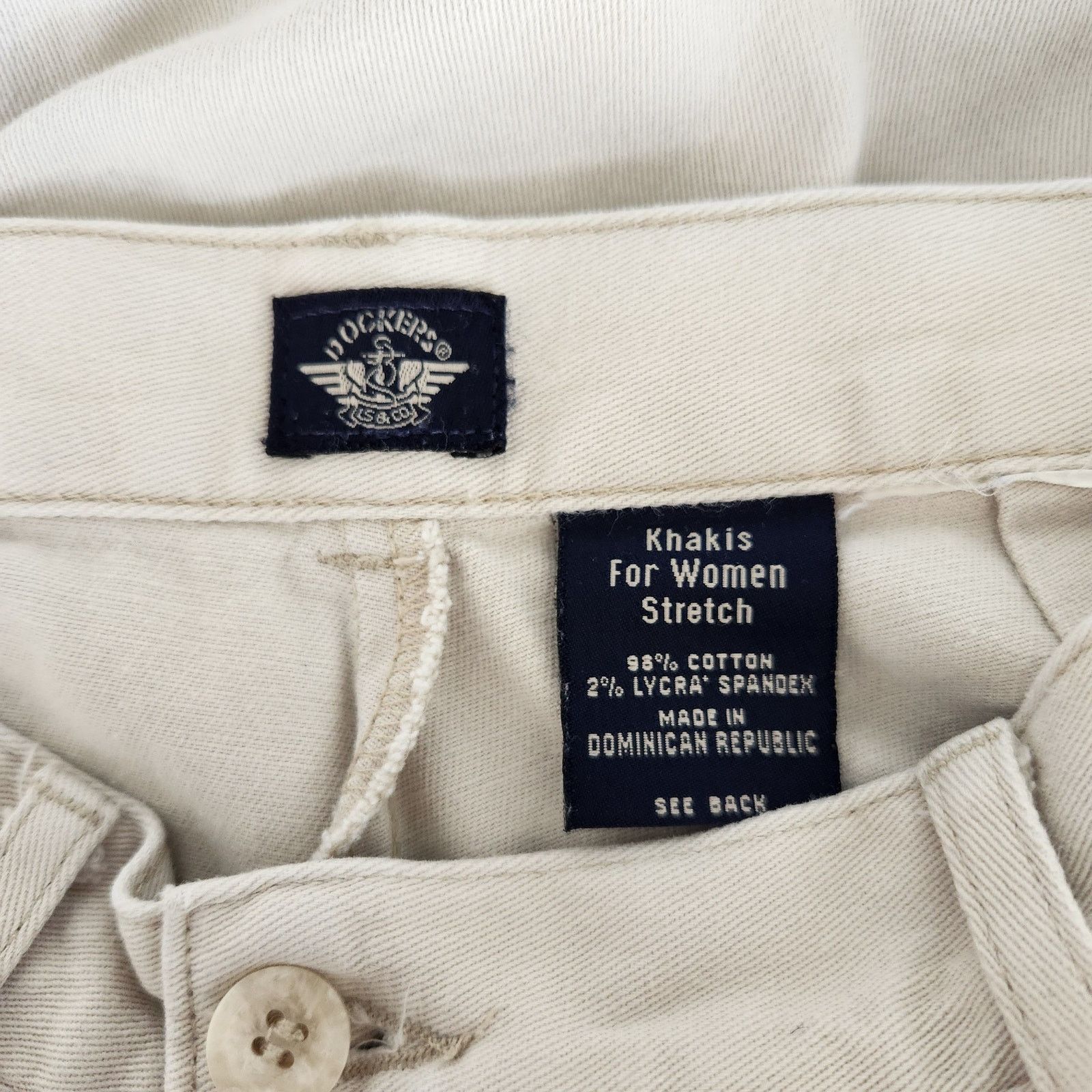 Vintage Vintage 90s Dockers Khaki Pants High Rise Straight 4 Y2K Size 27" / US 4 / IT 40 - 10 Thumbnail