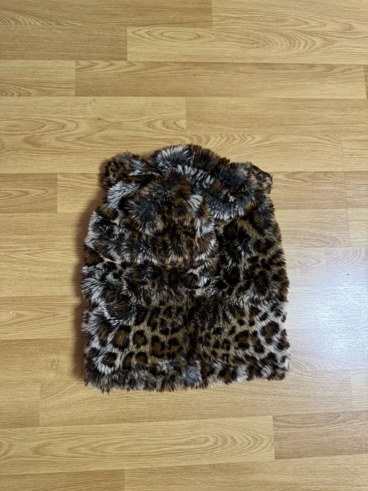 Japanese Brand Vintage Leopard Print Faux Fur Hood Size ONE SIZE - 9 Thumbnail