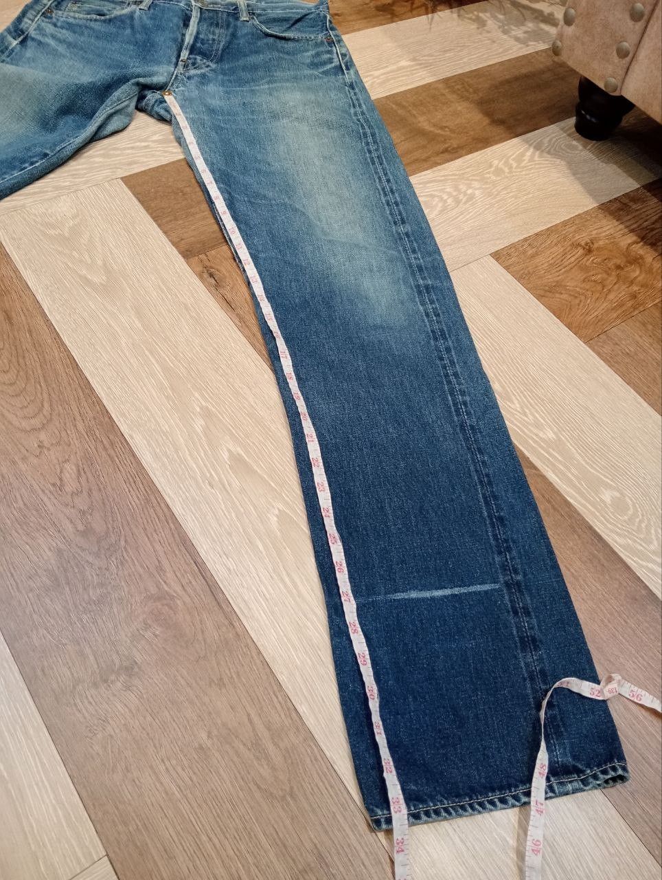 Hysteric Glamour VINTAGE HYSTERIC GLAMOUR KINKY BLUE DENIM SELVEDGE PANTS Size US 32 / EU 48 - 16 Thumbnail