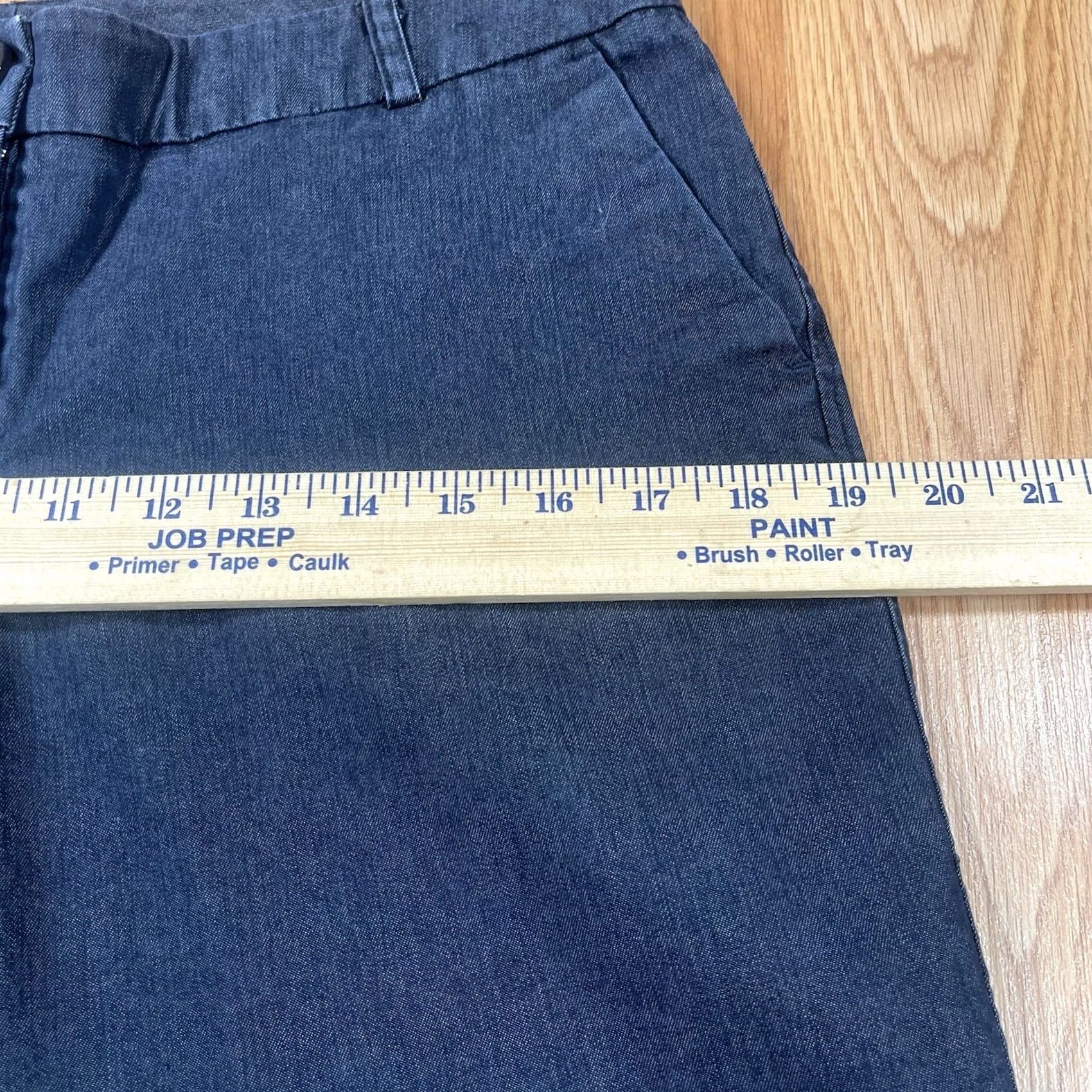 Vintage VINTAGE New York & Company Jeans Womens 4 Flare Leg Mid Rise Stretch Blue Denim Pants Jeans Size 27" / US 4 / IT 40 - 6 Thumbnail