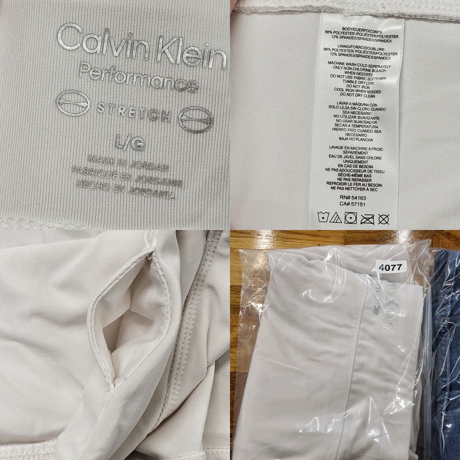 Calvin Klein Calvin Klein Performance Skort Women's Large White Golf Tennis Pickleball Skort Sports Active Casual Size 36" / US 14 / IT 50 - 8 Thumbnail