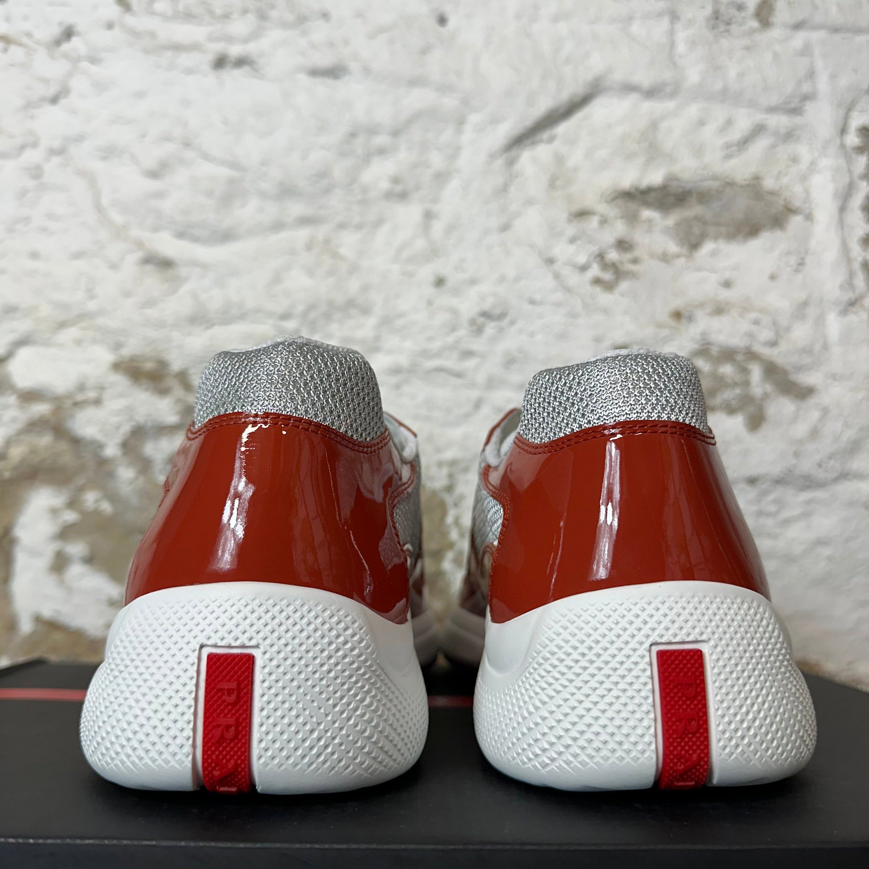 Prada Prada Americas Cup Rame Red Patent Sneaker Size 8 NEW Size US 8 / EU 41 - 5 Thumbnail
