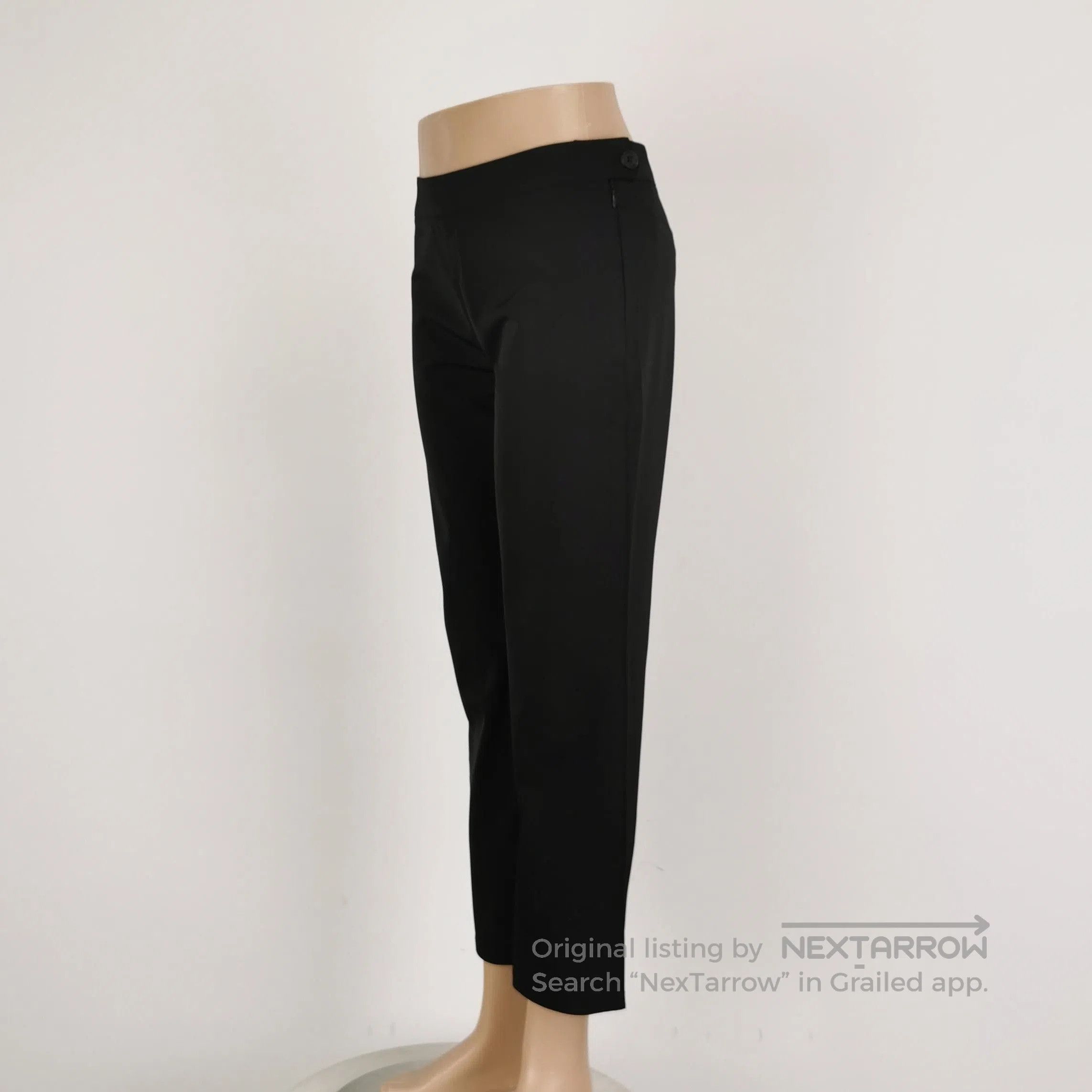 Prada Prada Black Straight Leg Pants Size 38 . Size 37" - 2 Thumbnail
