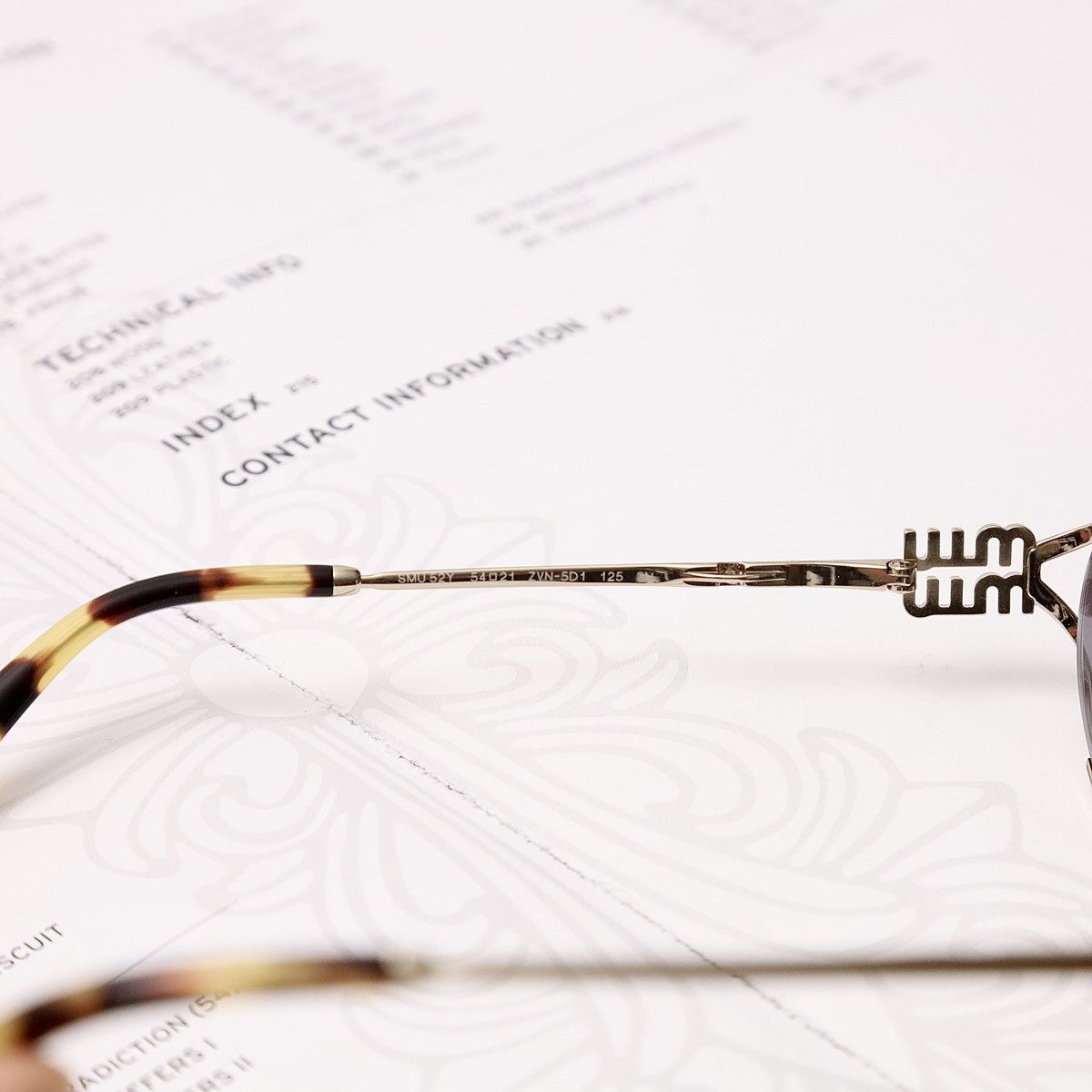 Miu Miu MIU MIU 0MU 52YS SUNGLASSES Size ONE SIZE - 5 Thumbnail