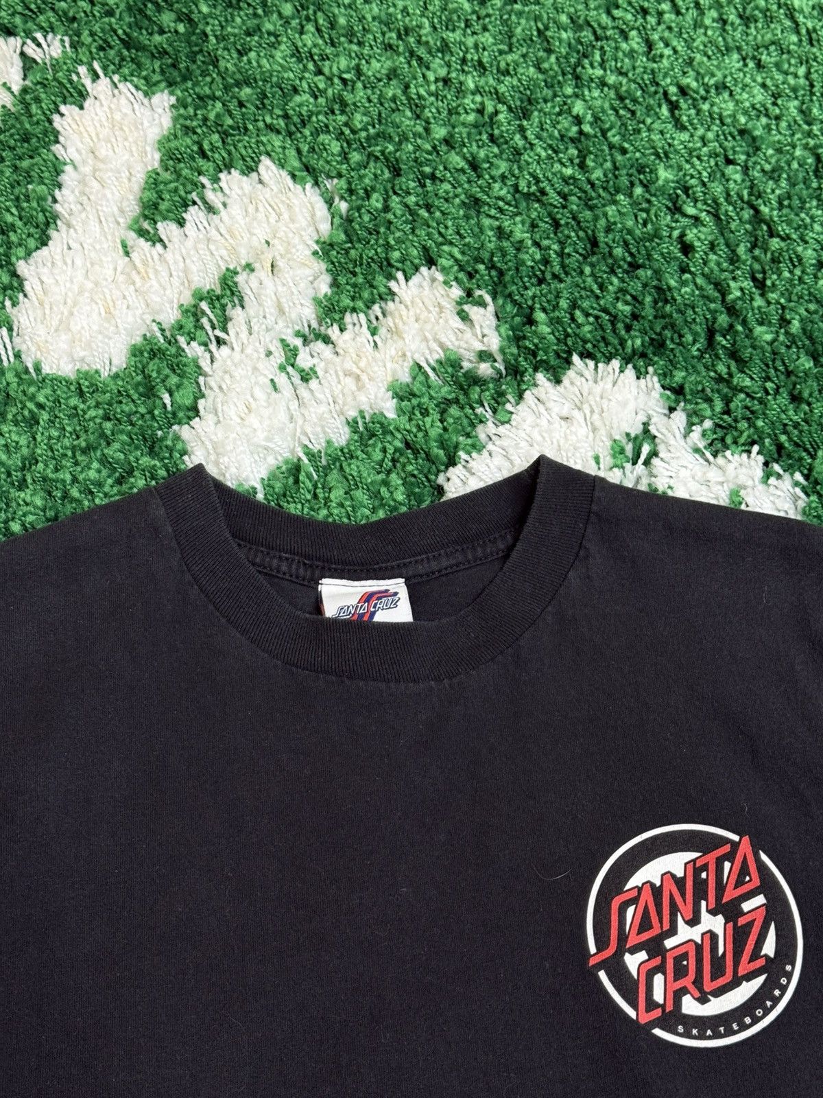 Santa Cruz Skateboards × Vintage Santa Cruz Skateboards Slime Face Logo Tee Black Small Size US S / EU 44-46 / 1 - 4 Thumbnail