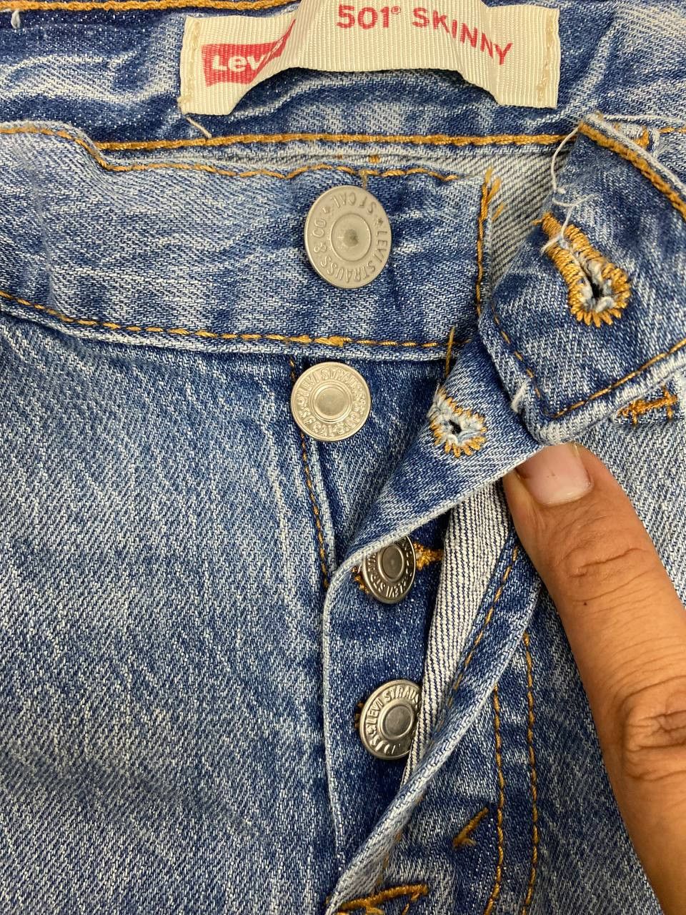 Levi's levis 501 skinny lightwash denim Size US 28 / EU 44 - 10 Thumbnail