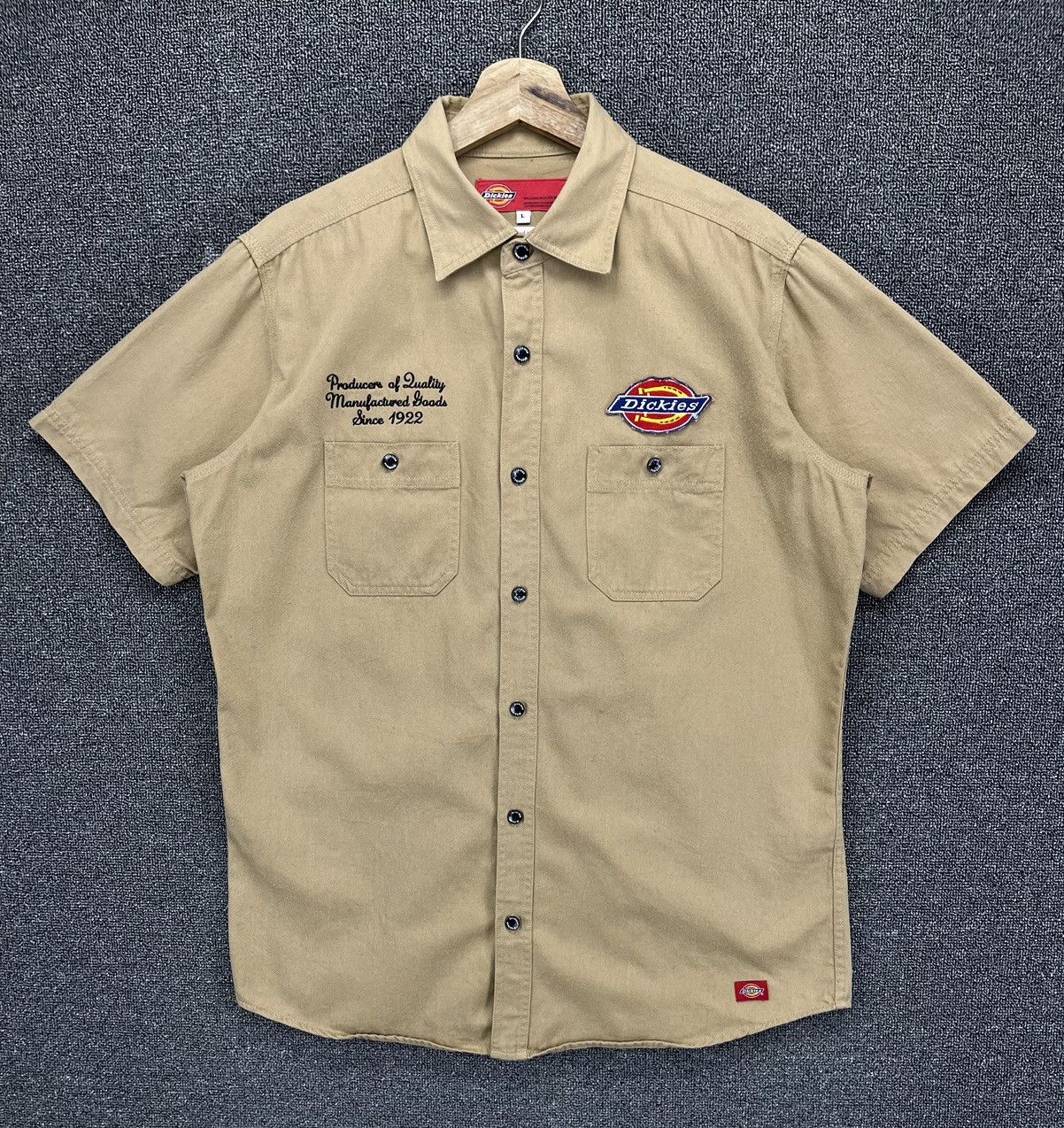 Vintage Dickies Workwear Rare Shirt Button Up Flannel