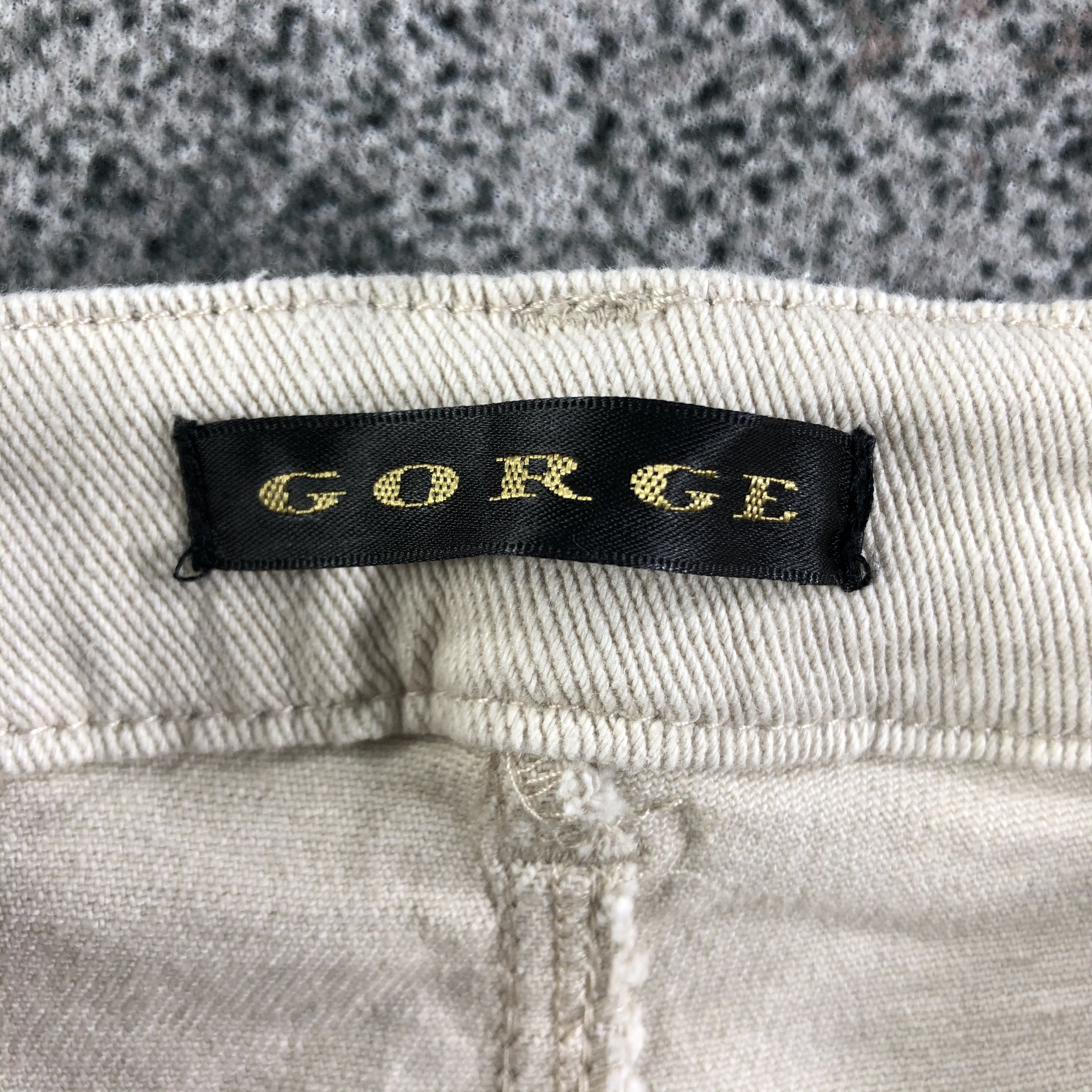 Japanese Brand Gorge Bell Bottom Flare Jeans KJ2048 Size 26" / US 2 / IT 38 - 8 Thumbnail
