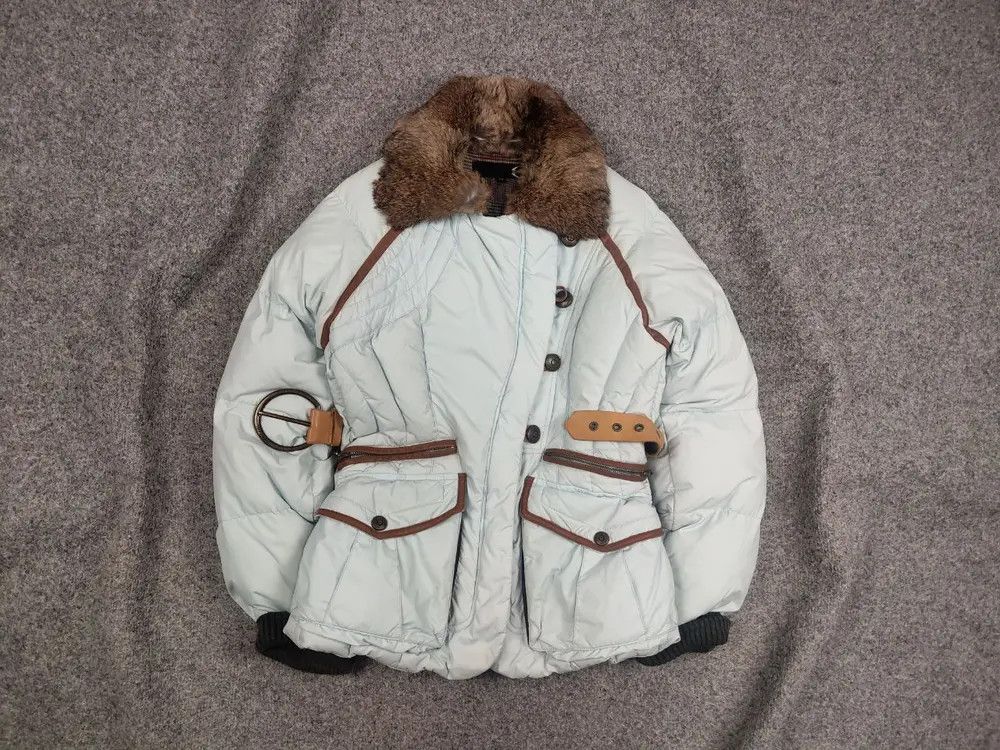 Just Cavalli Roberto Just Cavalli Vtg 90's Asymmetric Zip Fur Down Jacket Size M / US 6-8 / IT 42-44 - 1 Thumbnail