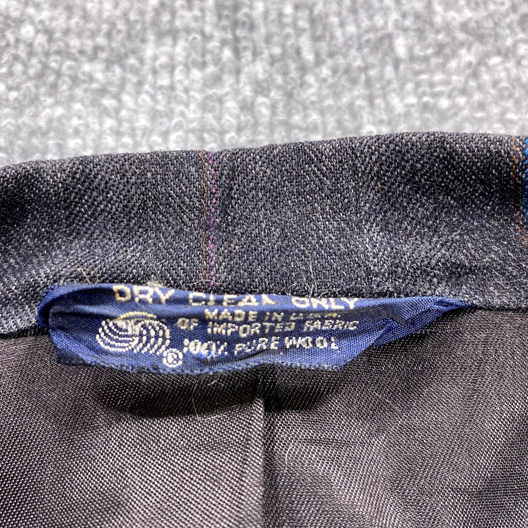 Vintage VINTAGE Kuppenheimer Blazer Mens 42R Gray Wool Herringbone Tweed Two-Button Jacket Coat Size 42R - 4 Thumbnail