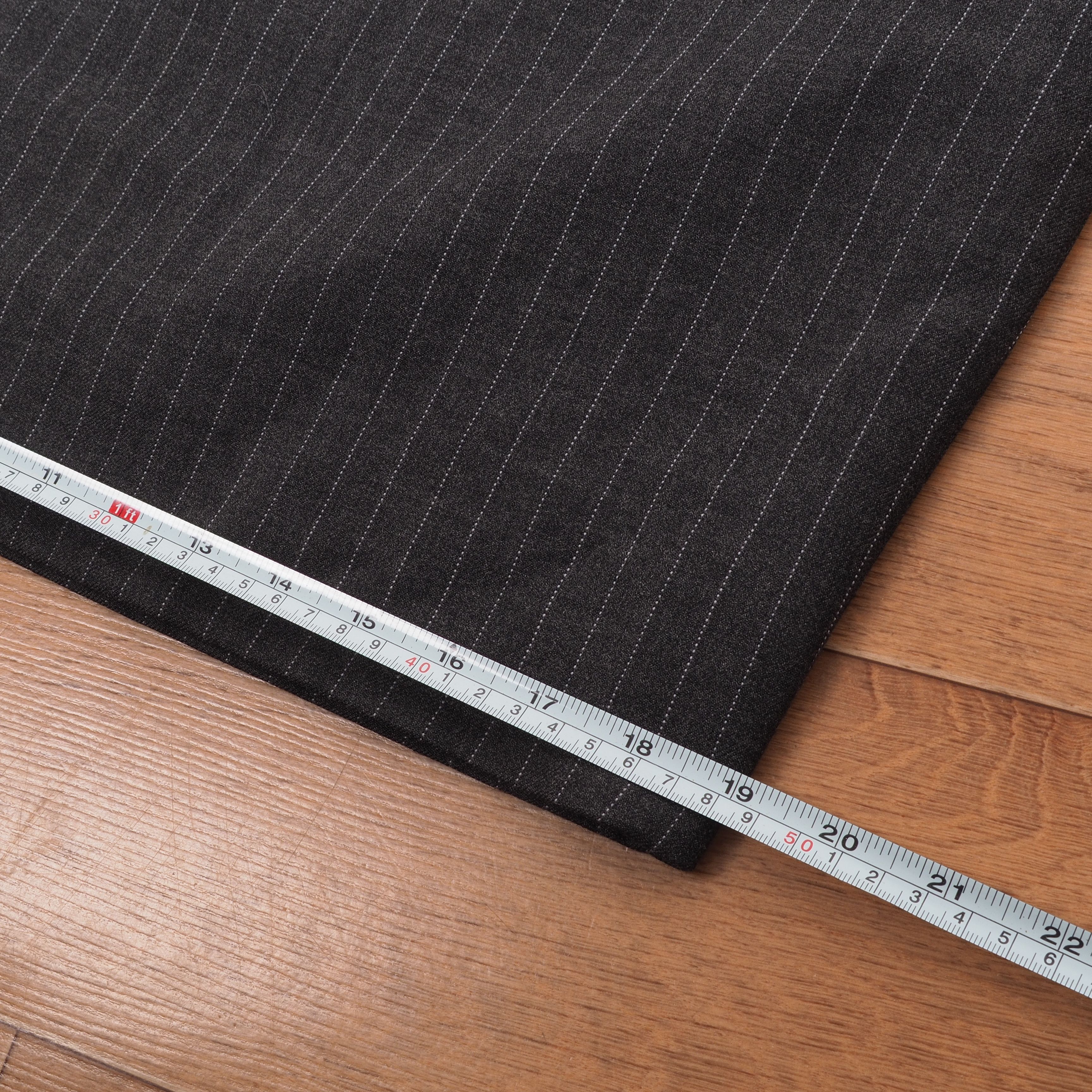 Moschino × Vintage Moschino Couture 90s Vintage Women Gray Striped Skirt Size 34" / US 12 / IT 48 - 10 Thumbnail