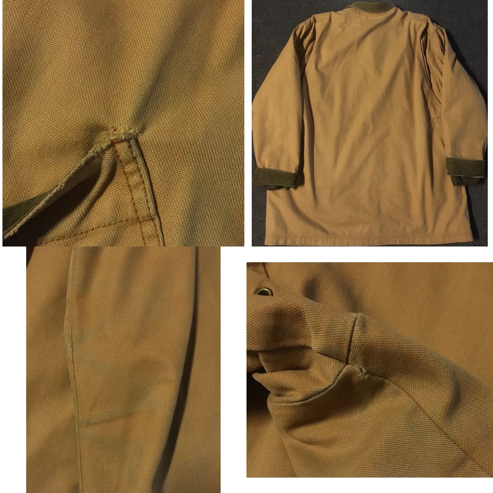 Vintage VINTAGE 90s LL Bean Faded Flannel Lined Chore Jacket 2XL Beige Flannel Lined Barn Carhartt J131 Trucker Grunge Size US XXL / EU 58 / 5 - 8 Thumbnail