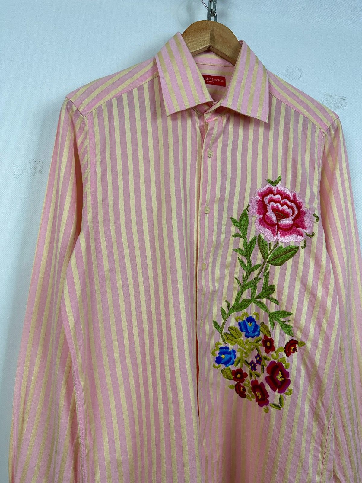 Christian Lacroix Christian Lacroix Flowers Print Long Sleeve Button Up Shirt Size US M / EU 48-50 / 2 - 6 Thumbnail