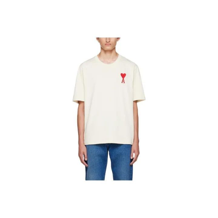 AMI AMIPARIS SS22 Short Sleeve Heart Emblem T-Shirt -2507 Size US XXL / EU 58 / 5 - 1 Thumbnail