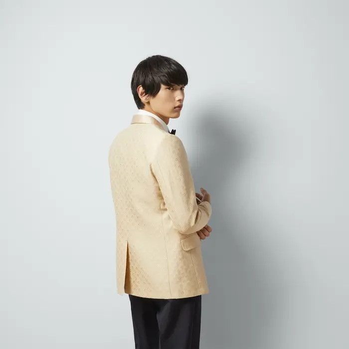 Gucci o1loc1c1225 770370 Horsebit Wool Silk Jacquard Jacket Size US S / EU 44-46 / 1 - 5 Thumbnail