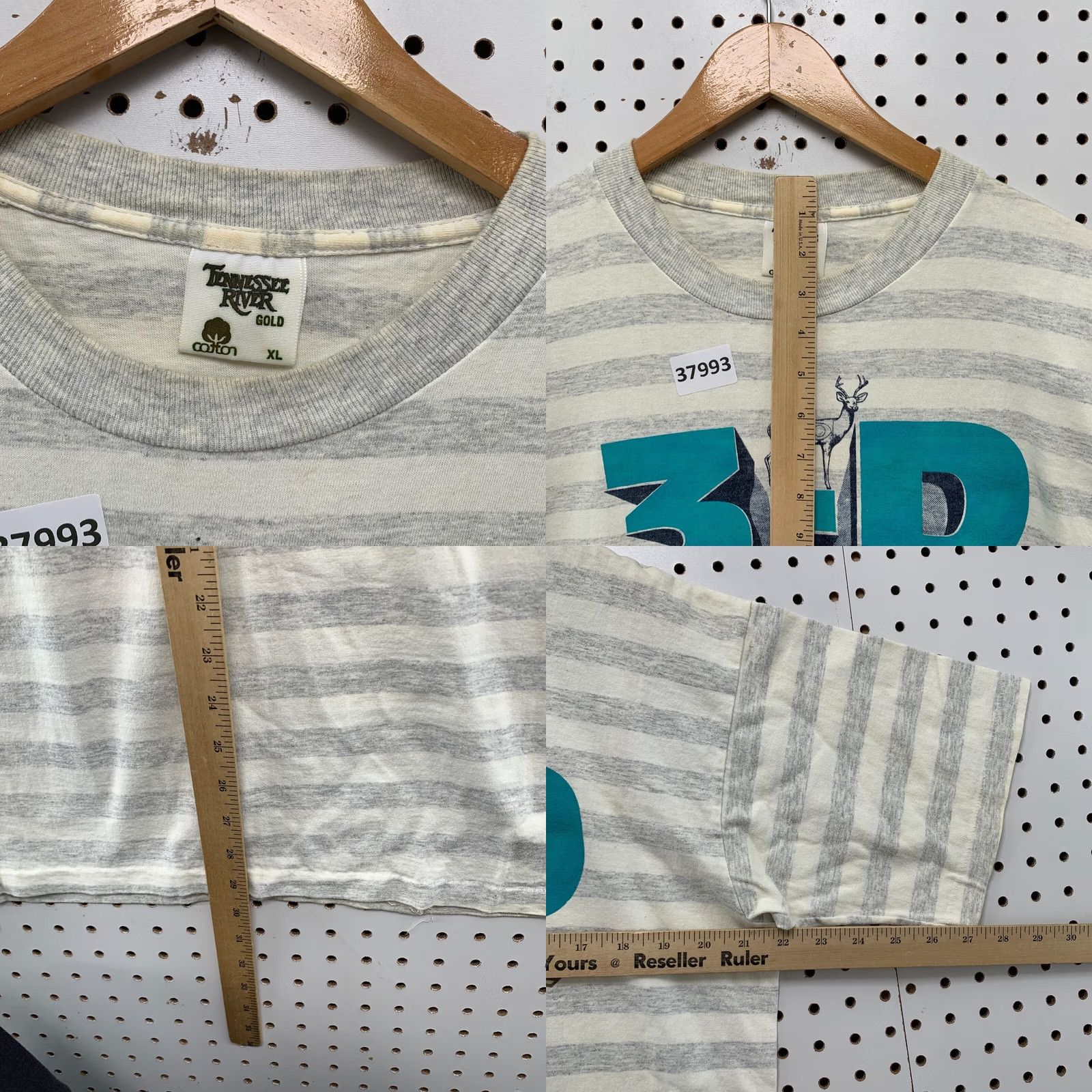Vintage VINTAGE 90s 3D Archery Shirt Mens XL White Gray USA Single Stitch T-Shirt Size US XL / EU 56 / 4 - 8 Thumbnail