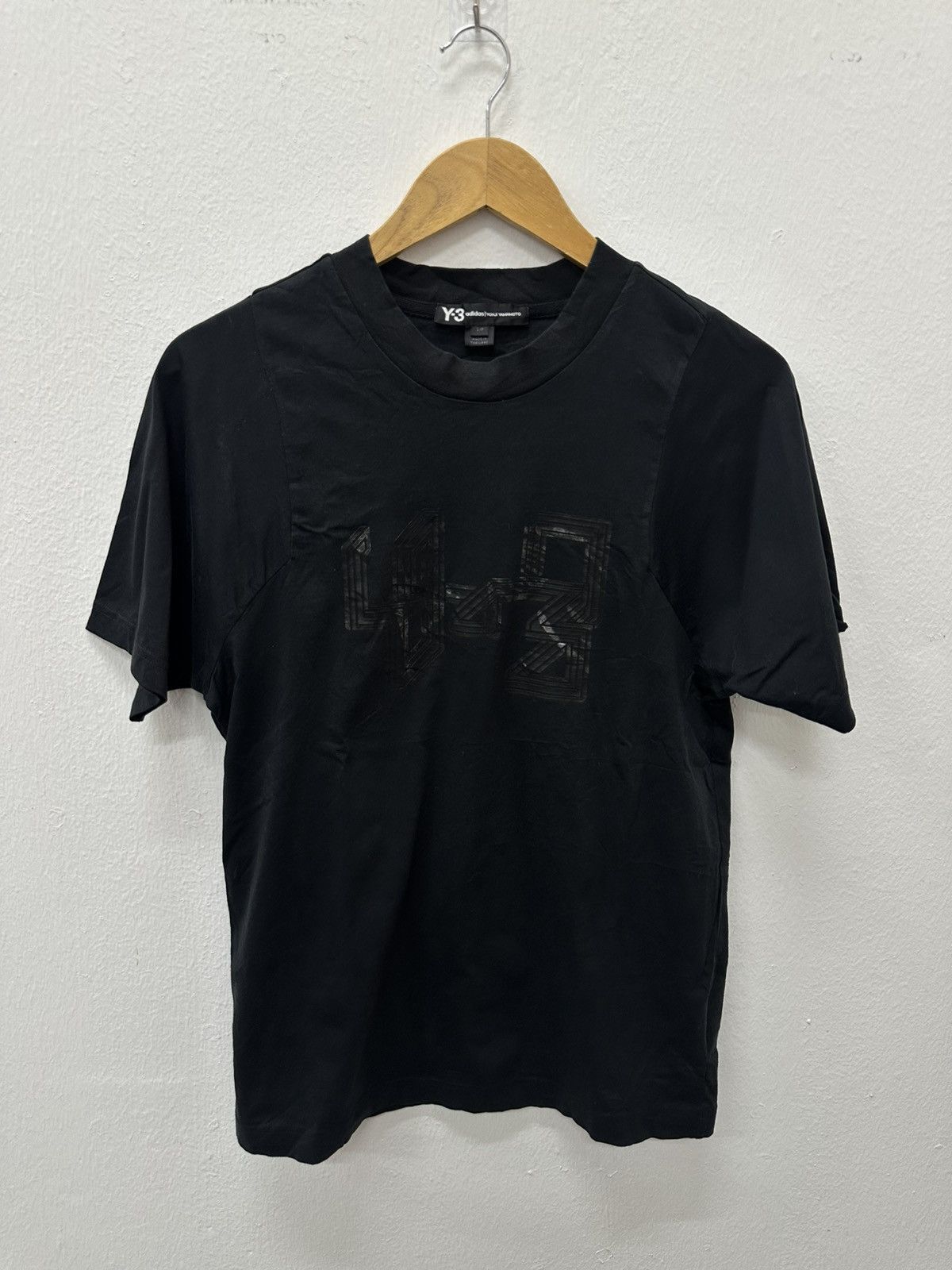 Y-3 FW16 Y-3 Yohji Yamamoto Metallic Logo Tee Size US M / EU 48-50 / 2 - 11 Thumbnail