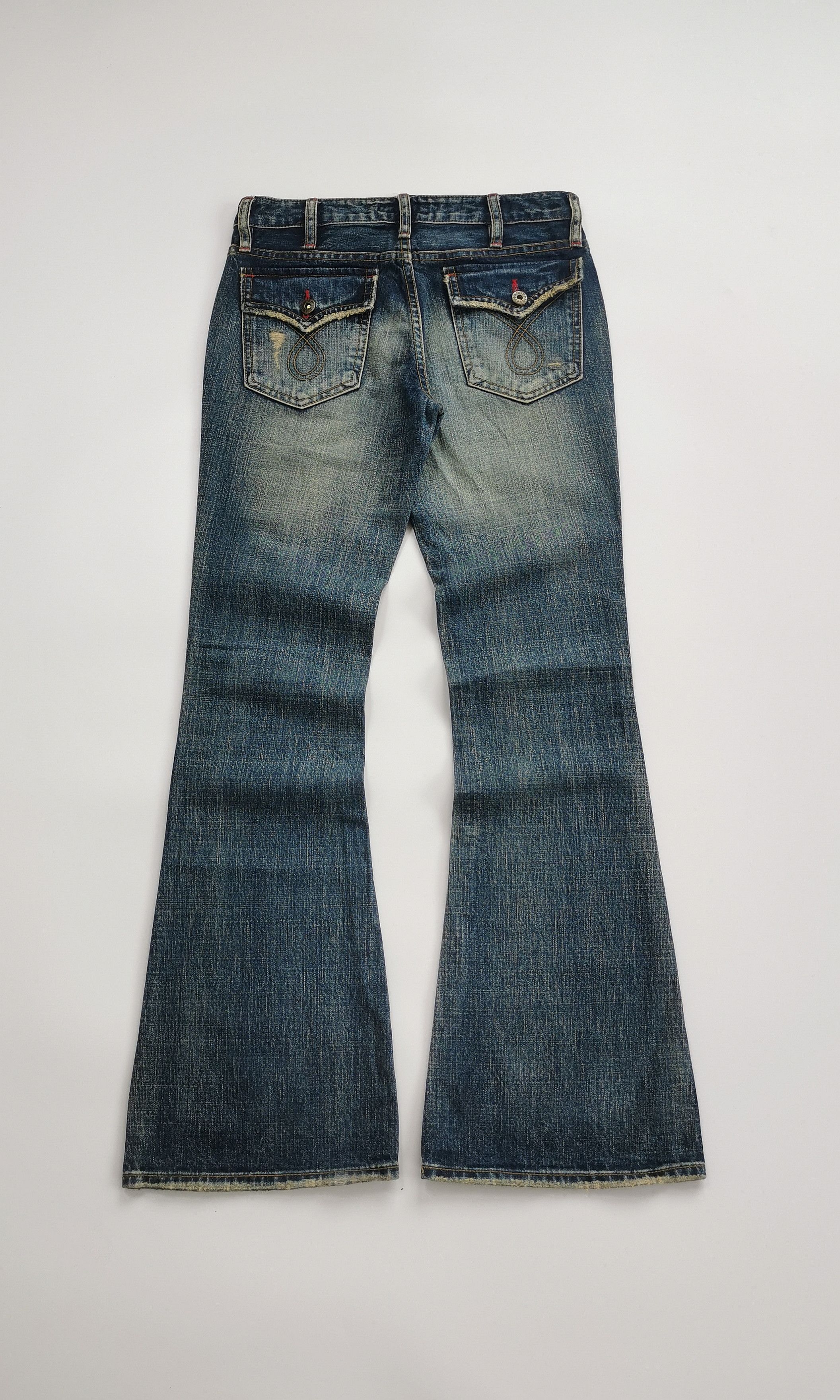 Le Grande Bleu (L.G.B.) Archive JEFFY SOUR Mudwash Bootcut Flare Jeans Style LGB Size US 29 - 2 Thumbnail