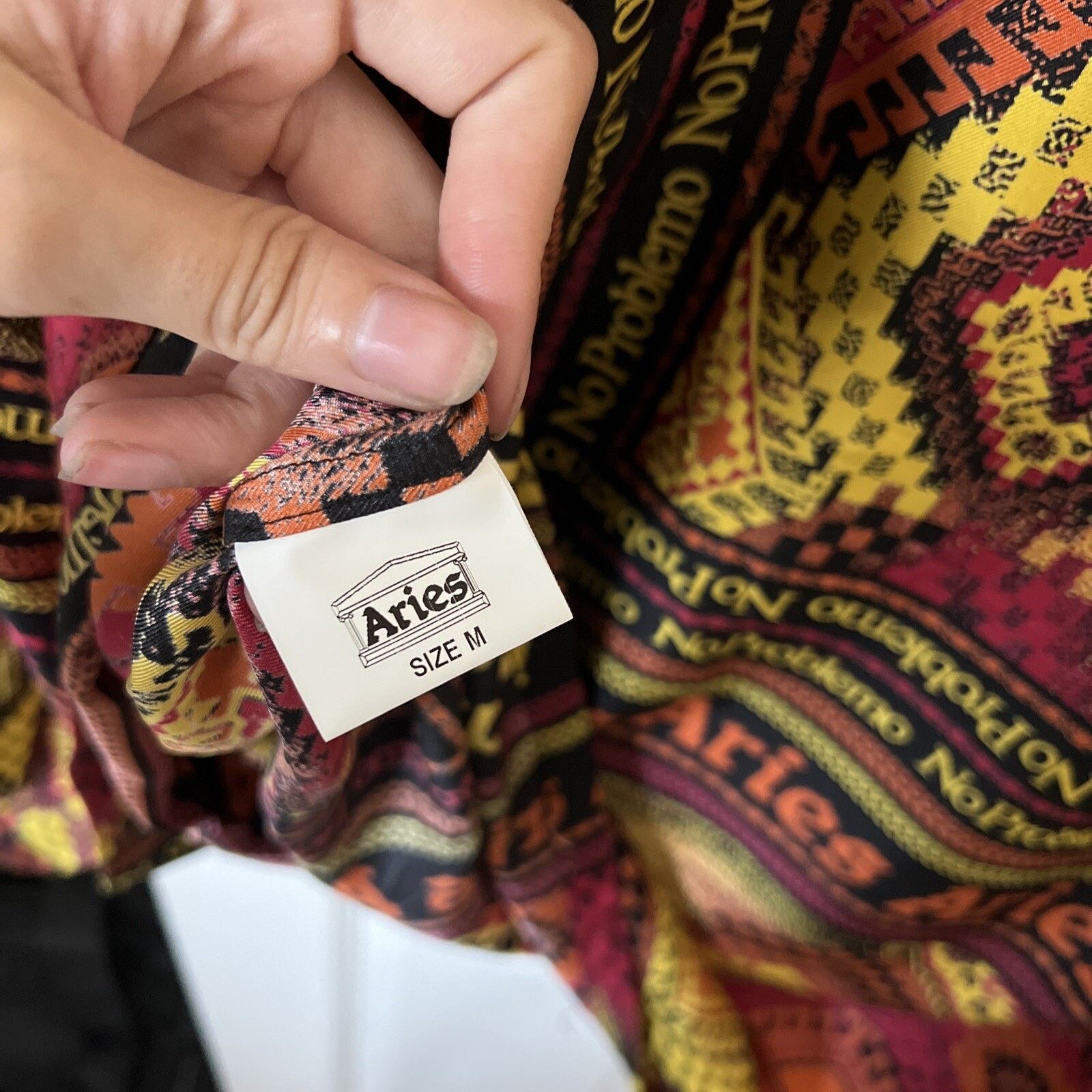 Aries Aries Scarf Print Silk Longsleeve Shirt Multi Size M Size US M / EU 48-50 / 2 - 6 Thumbnail
