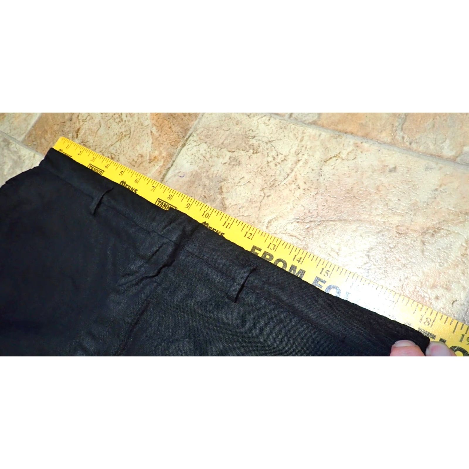 Vintage Vintage 1950s Wool Gabardine Pleated Hollywood Waist Drop Loop Pants 36x28 Mens Size US 36 / EU 52 - 4 Thumbnail