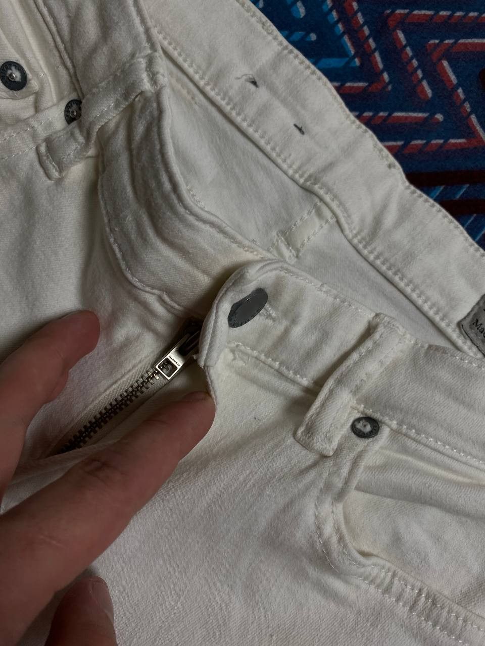 Allsaints Allsaints jeans white vintage crazy Y2K size 28 streetwear Size 28" / US 6 / IT 42 - 13 Thumbnail