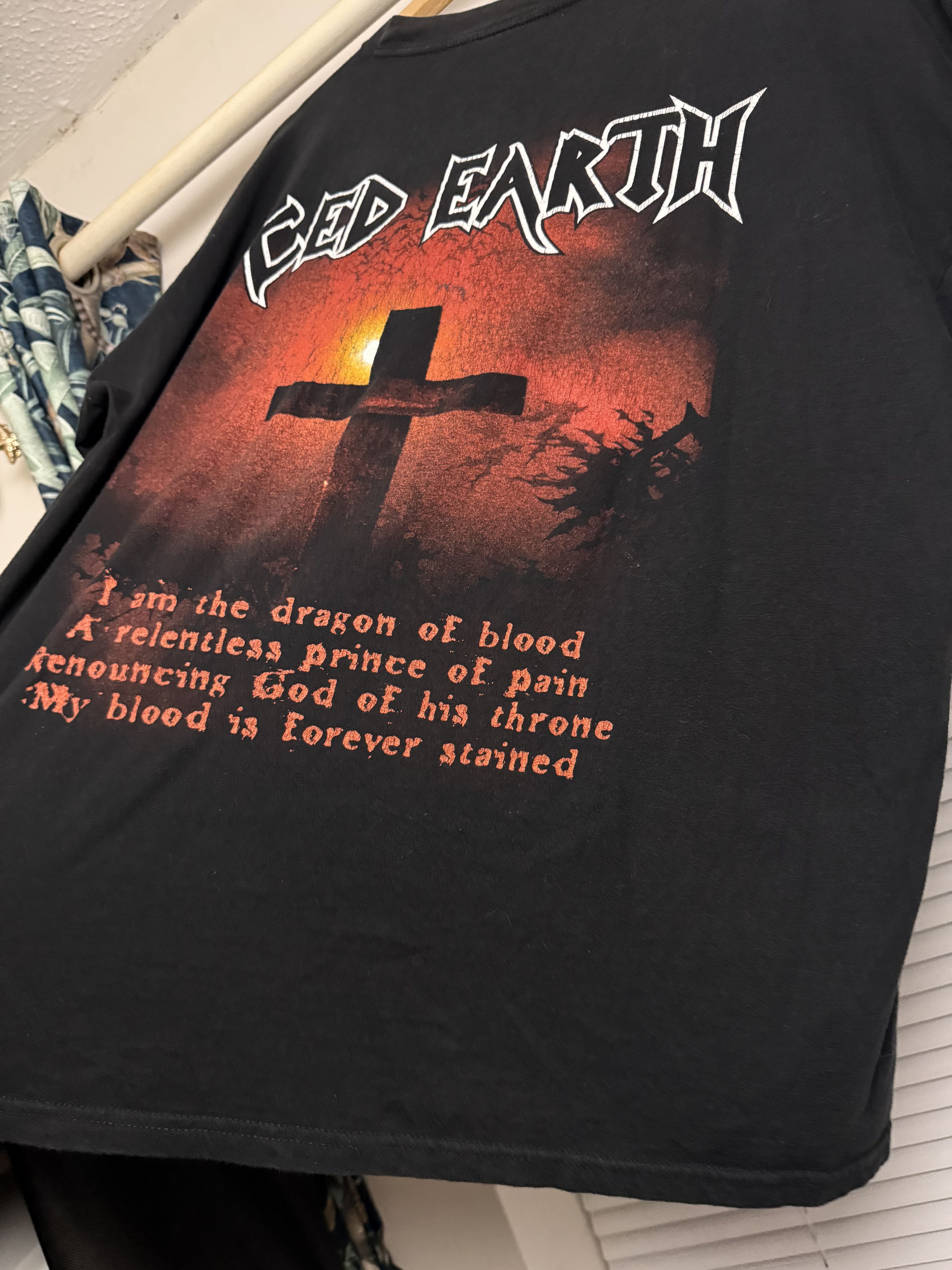 Band Tees Vintage 2001 Iced Earth Dracula Rock Band T-shirt Size US XL / EU 56 / 4 - 16 Thumbnail