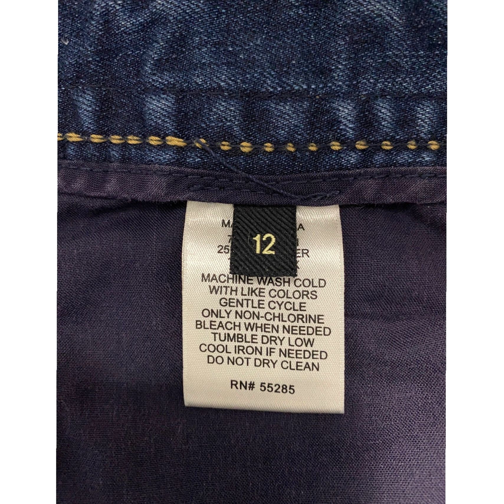 Express Express Jeans Women's 12 Blue Decorative Stitching Embroidered Flap Pockets Size 34" / US 12 / IT 48 - 6 Thumbnail