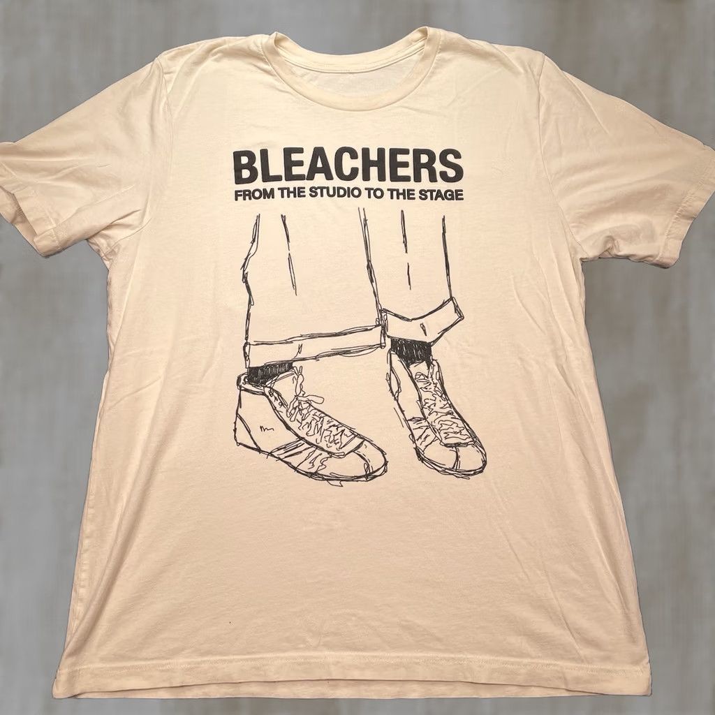 Vintage Bleachers Shirt Men XL Jack Antonoff Rock Studio To Stage T-Shirt Beige Mens XL Rock Size US XL / EU 56 / 4 - 1 Thumbnail