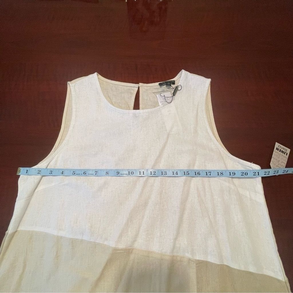 Other For Cynthia Sleeveless Linen Blend Midi Dress XL Lagenlook Size XL / US 12-14 / IT 48-50 - 7 Thumbnail