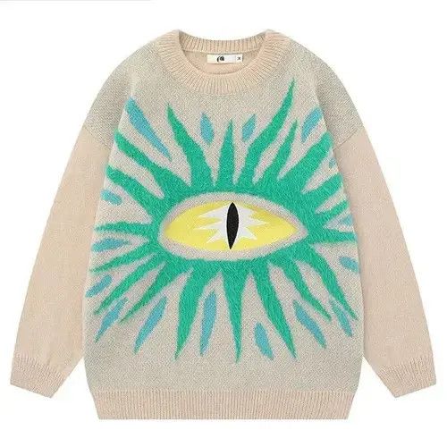 Japanese Brand Hip Hop Oversized Ugly Knitted Sweaters Size US M / EU 48-50 / 2 - 1 Thumbnail