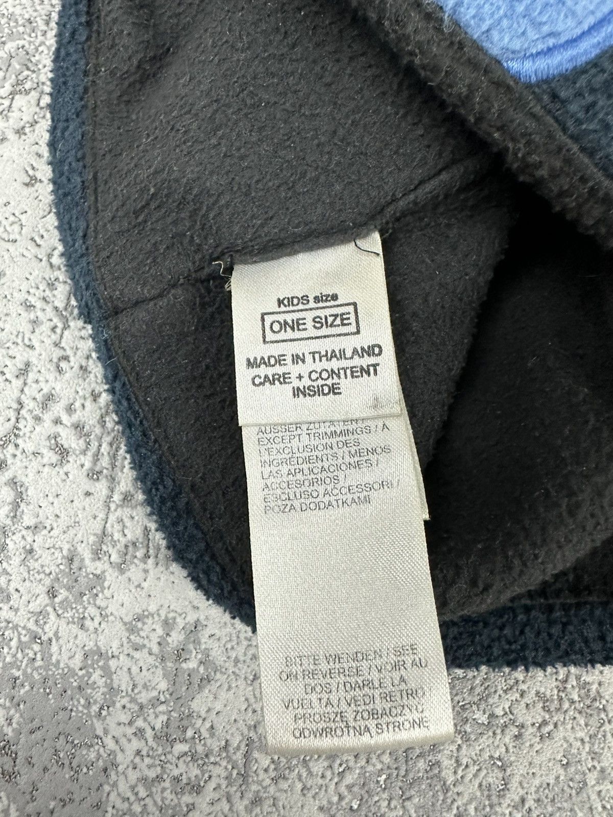 Jack Wolfskin Jack Wolfskin Fleece Paw Beanie Hat Black/Blue Kids Size Size 26 - 3 Thumbnail