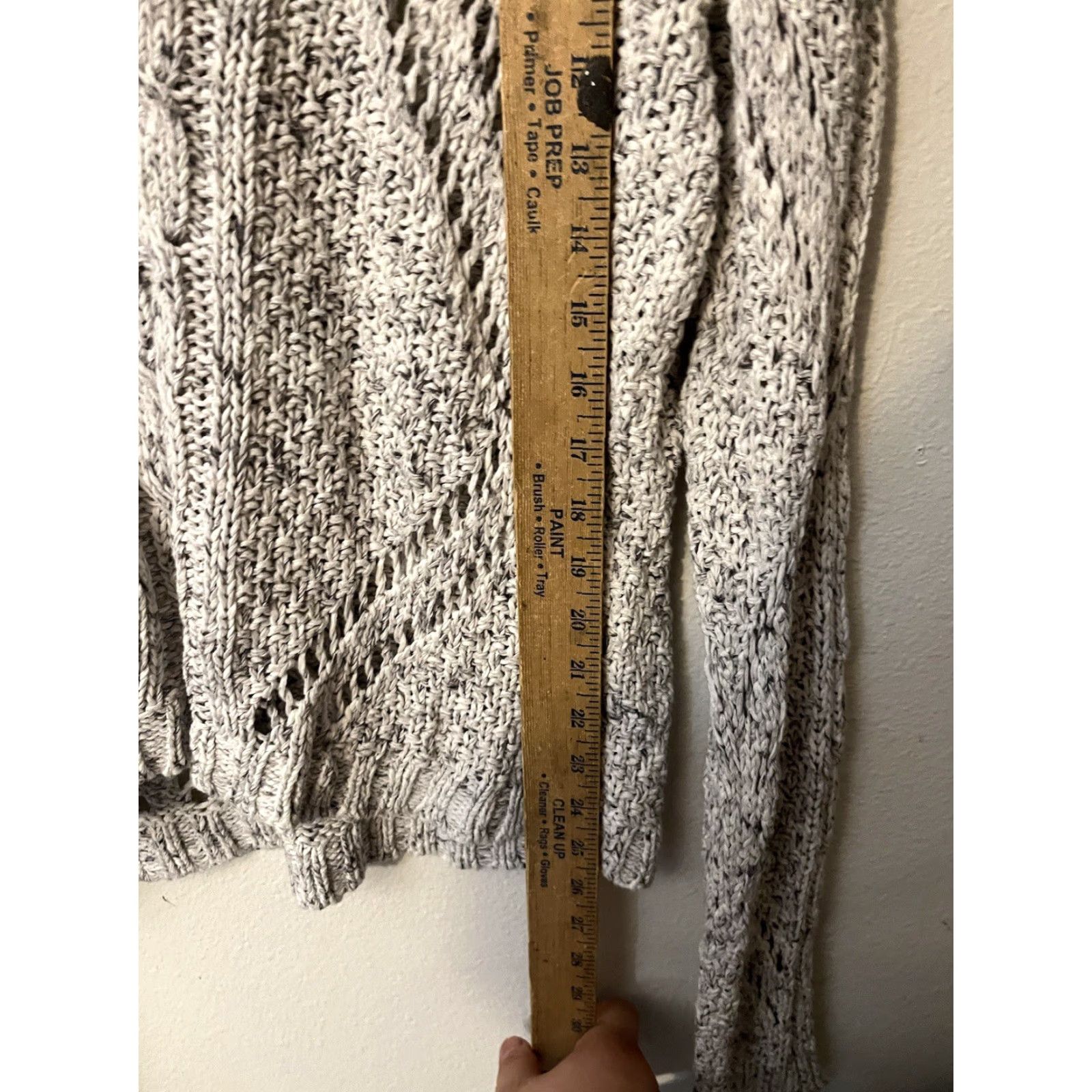 American Eagle Outfitters American Eagle Outfitters Sweater Women Gray Pullover Knit Crew Neck Long Sleeve XL Casual Winter Fall Spring Summer All Seasons Made by Cotton Size XL / US 12-14 / IT 48-50 - 4 Thumbnail