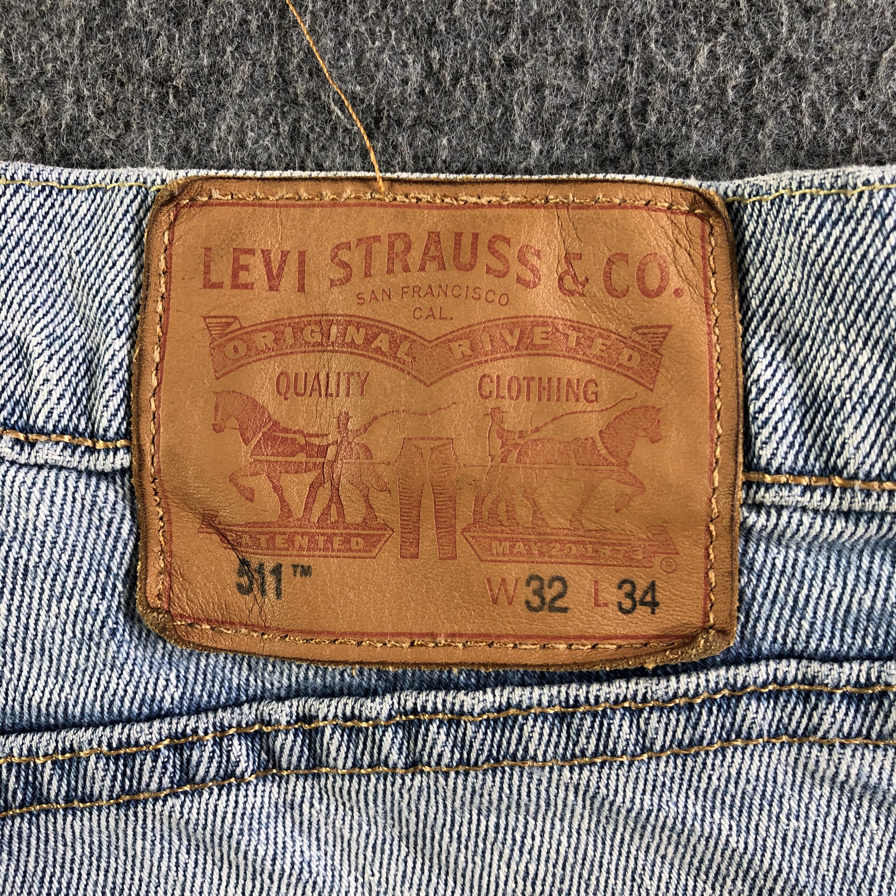 Levi's Vintage Blue Wash Levis 511 Jeans-J4427 Size US 32 / EU 48 - 5 Thumbnail
