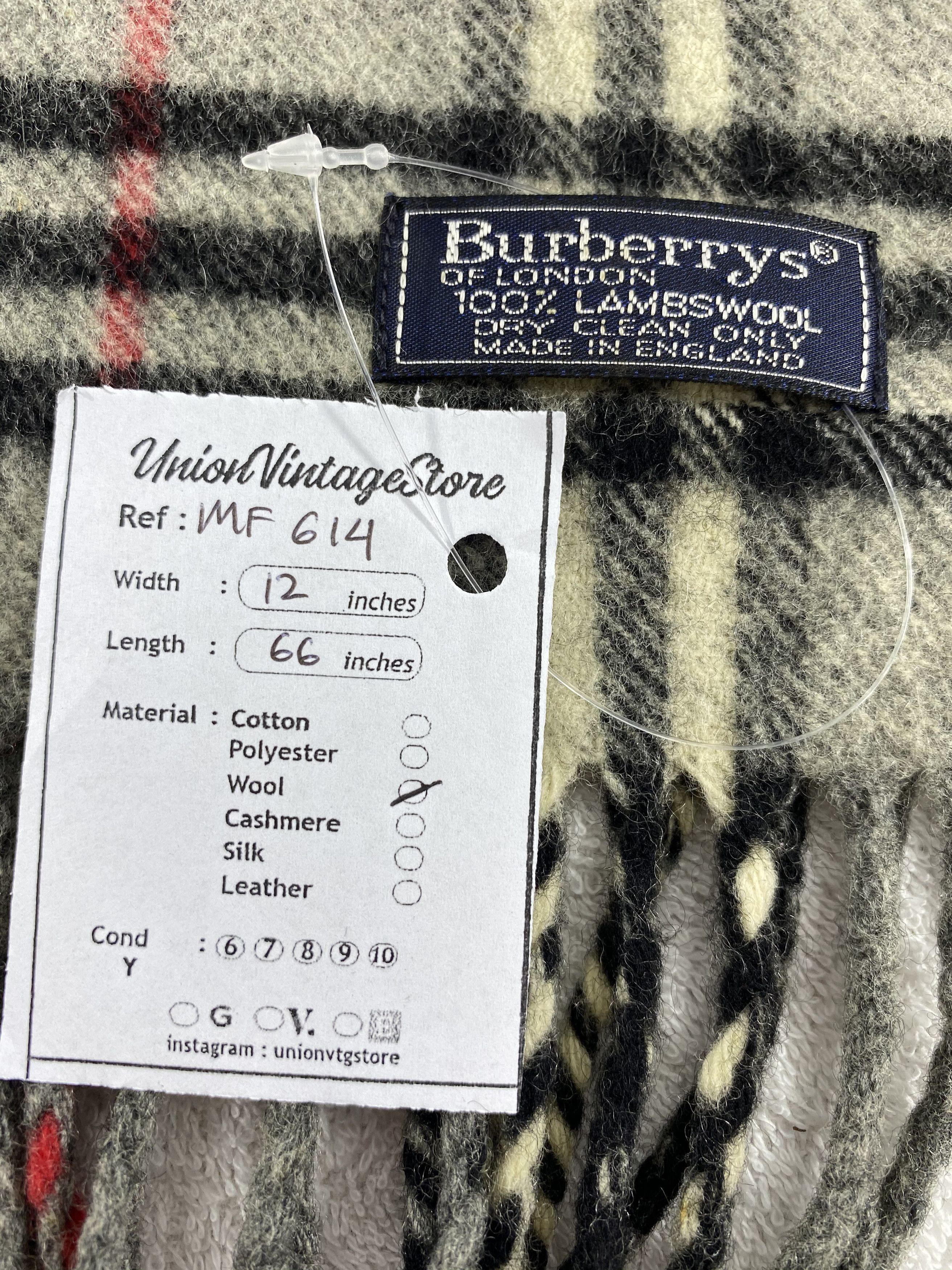 Burberry Vintage Burberry Scarf/Muffler/Neckwear MF614 Size ONE SIZE - 4 Thumbnail