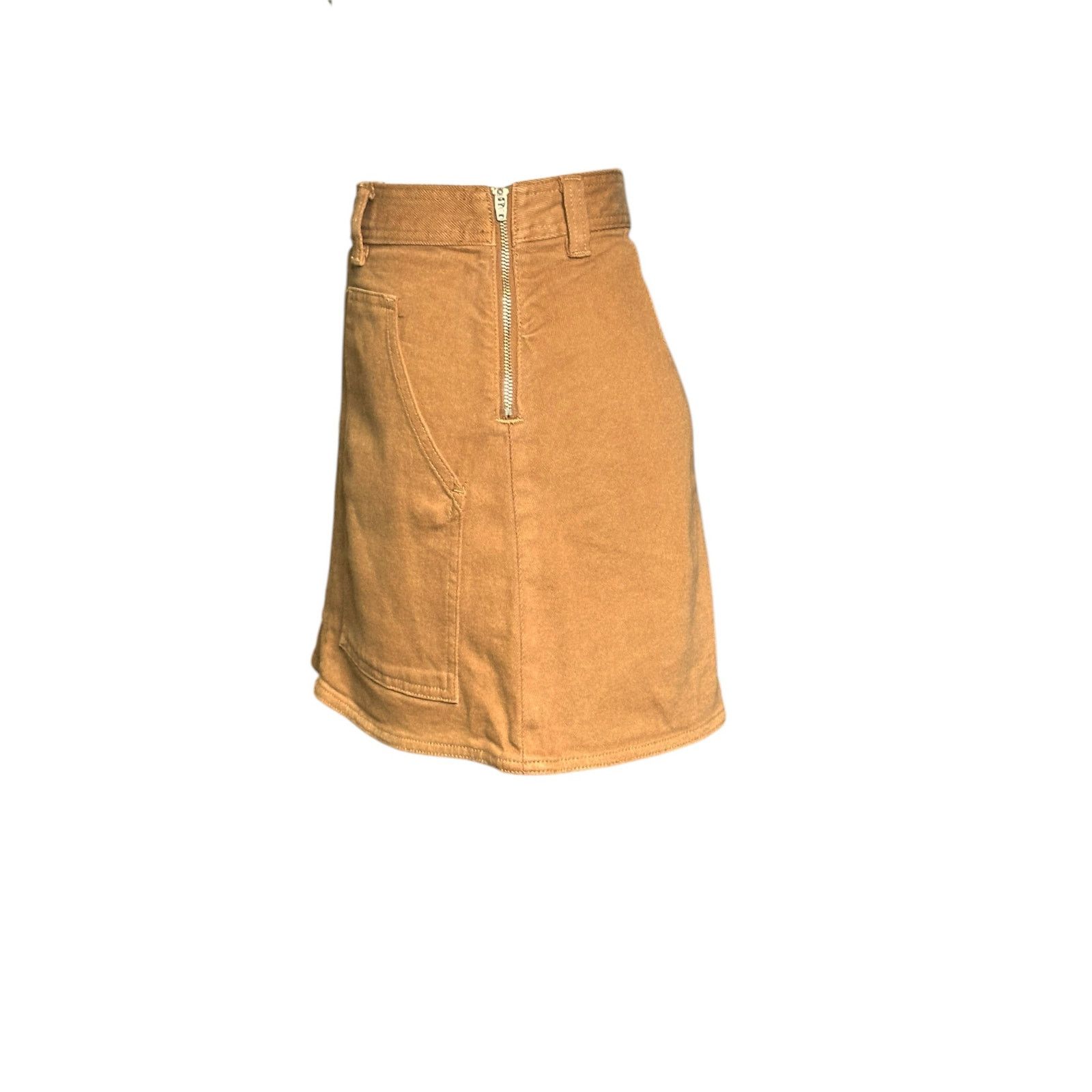 Aritzia Wilfred Free brown denim mini skirt size 0 Size 25" / US 0 / IT 36 - 13 Thumbnail