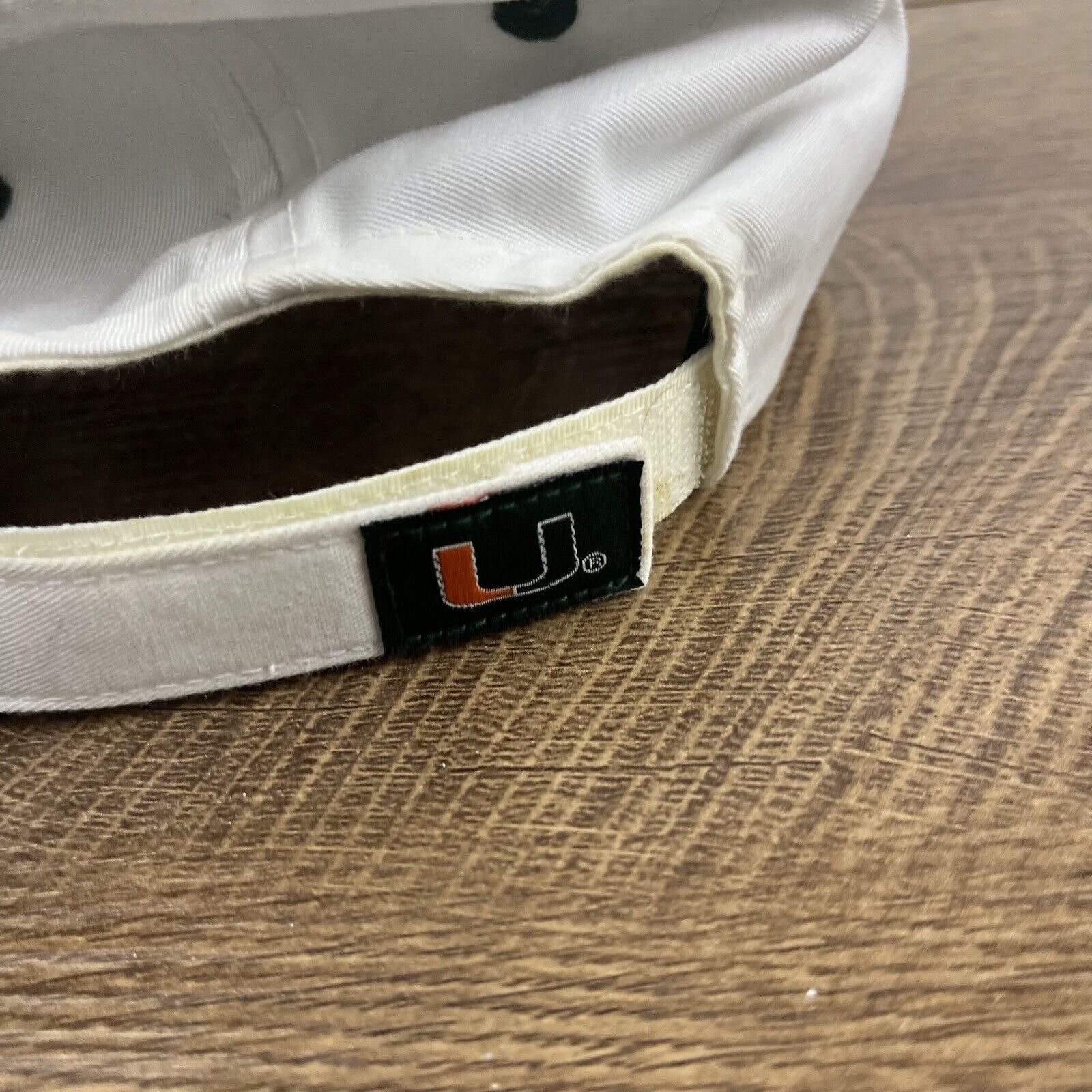 Top Of The World Miami Hurricanes Hat NCAA Adjustable Hat White Adjustable Ha Size ONE SIZE - 11 Thumbnail