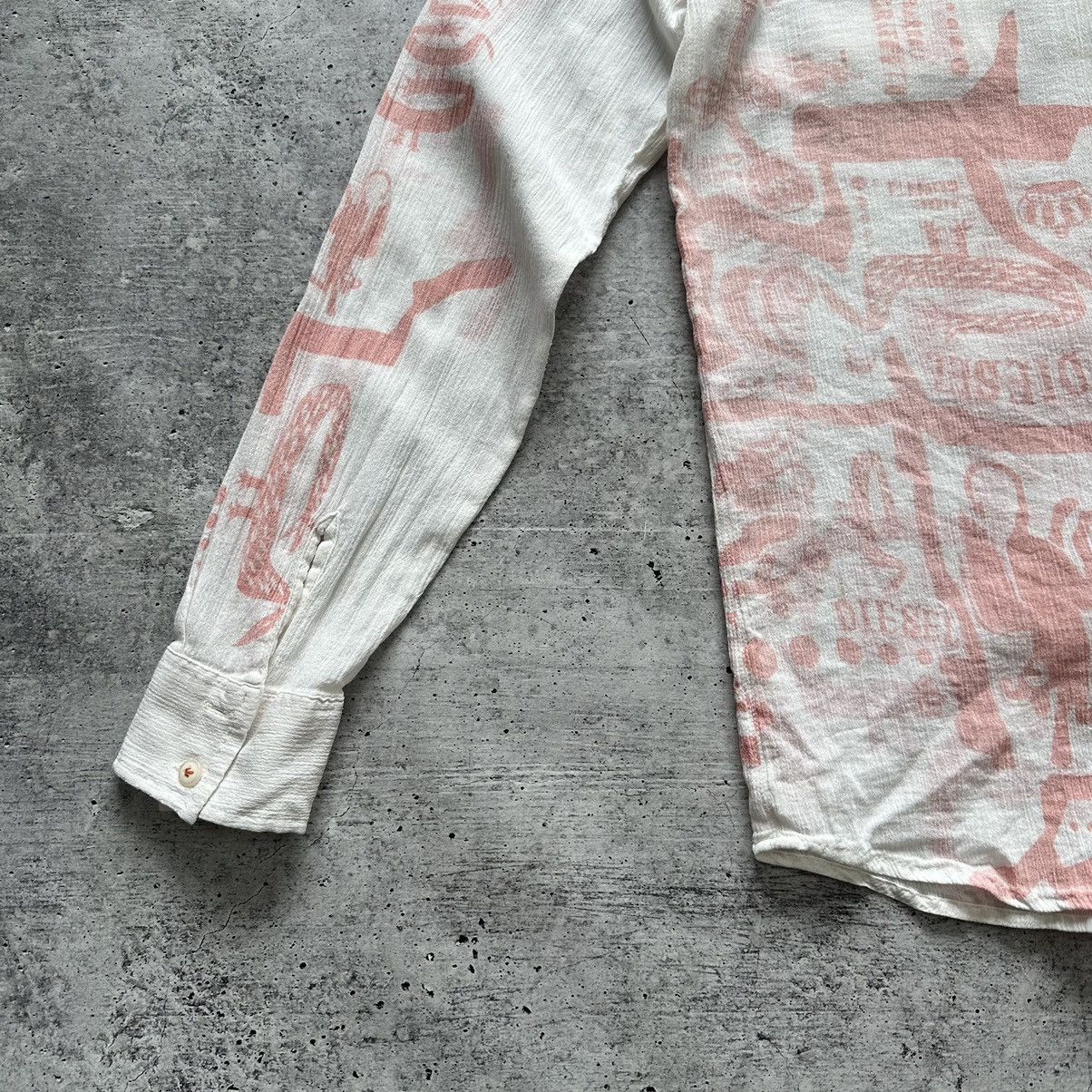 Diesel Vintage Diesel Inside Out Avandgard Style Shirt White Size US M / EU 48-50 / 2 - 18 Thumbnail