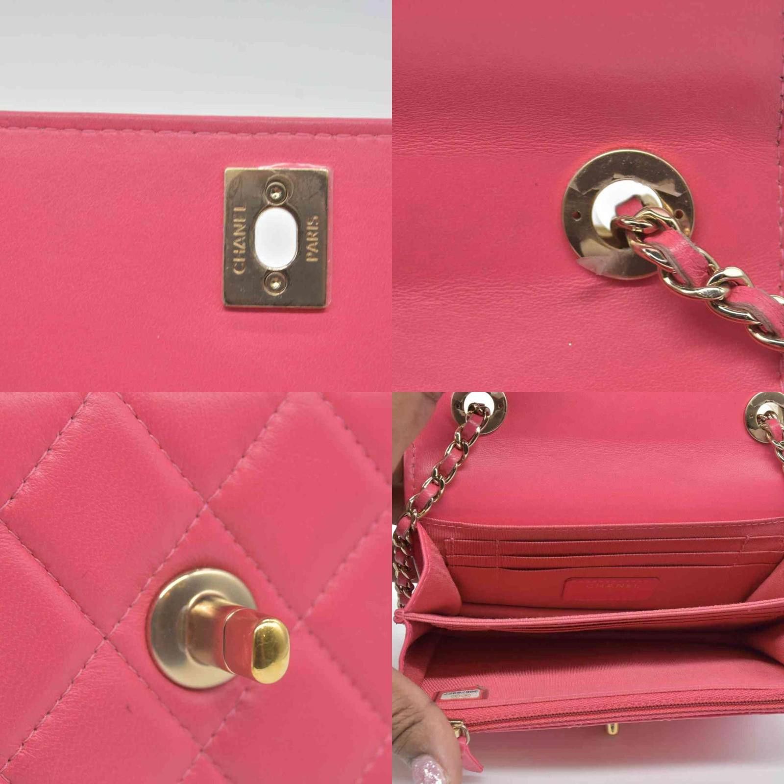 Chanel Chanel Lambskin Quilted Mini Trendy CC Wallet On Chain WOC Size ONE SIZE - 5 Thumbnail