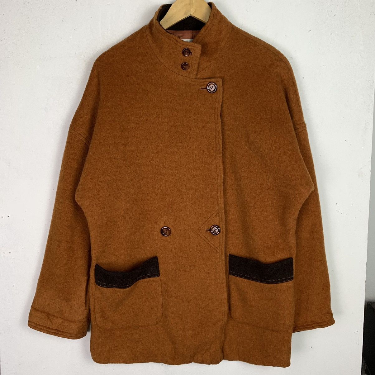Japanese Brand × Vintage Vintage Japanese Brand Wool Coat Size US XXL / EU 58 / 5 - 1 Thumbnail